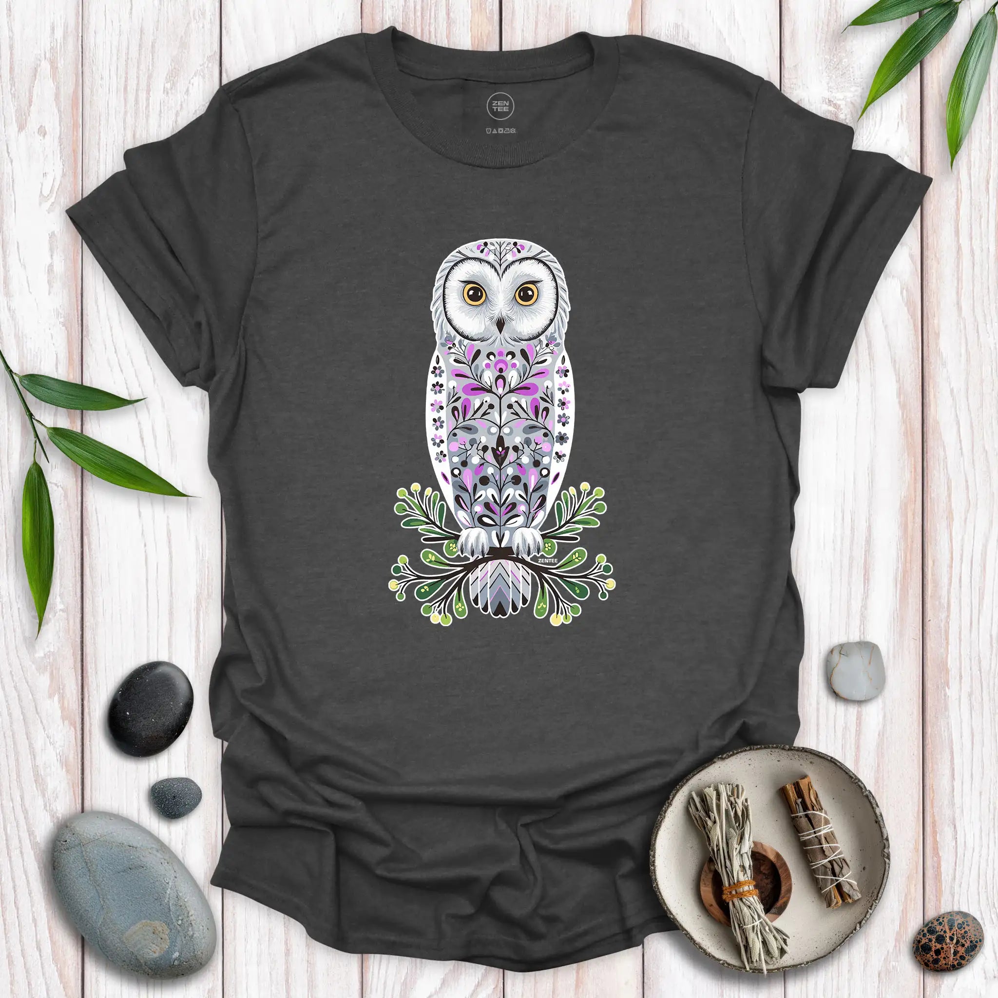 Standing Snowy Owl Spirit T-Shirt