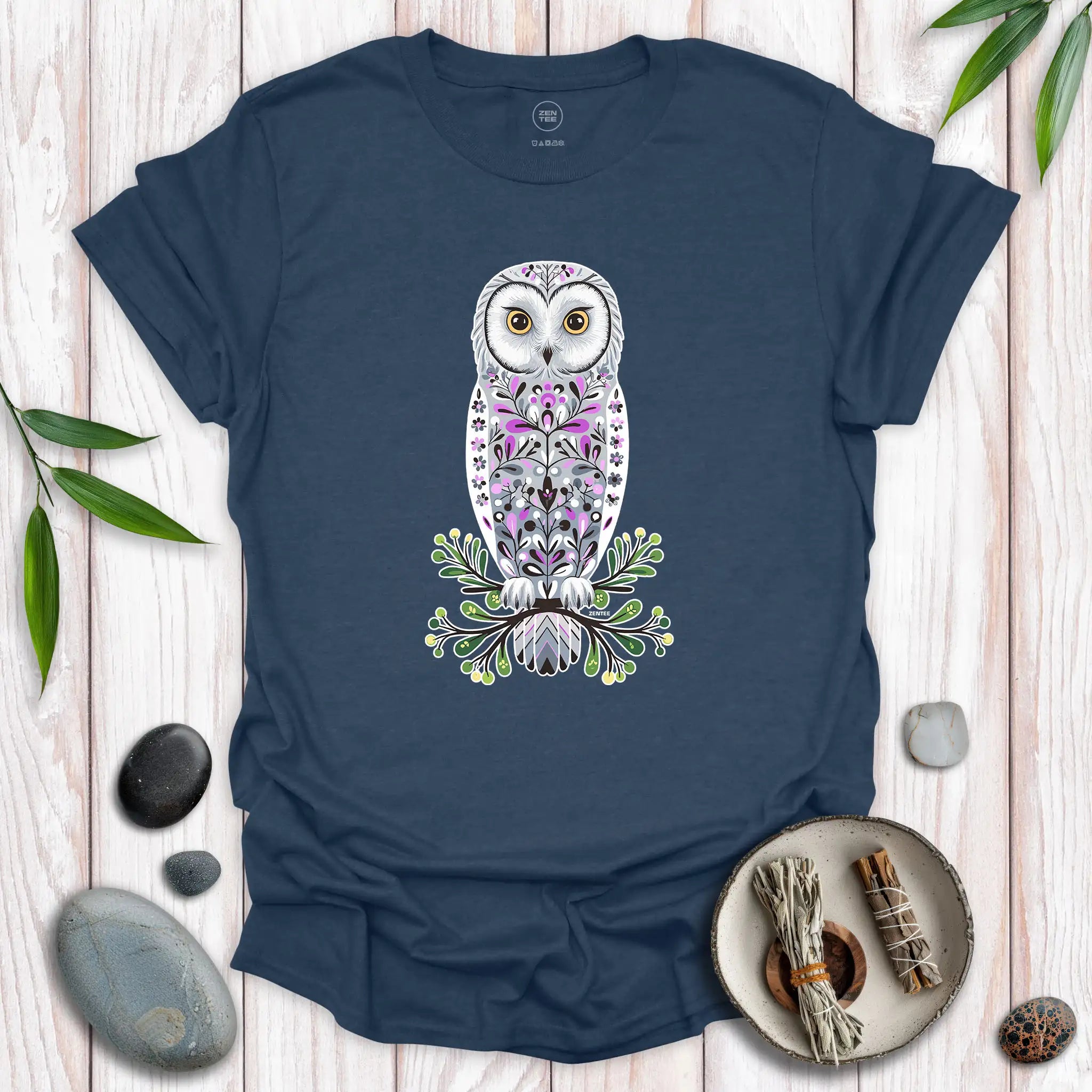 Standing Snowy Owl Spirit T-Shirt