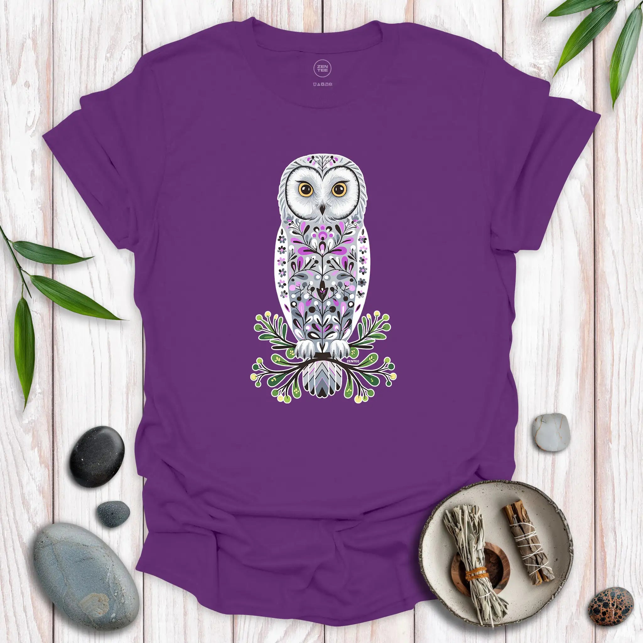 Standing Snowy Owl Spirit T-Shirt