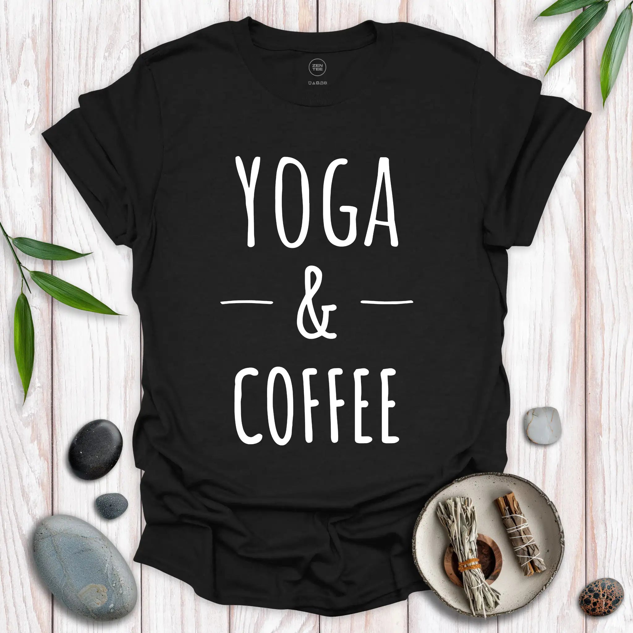 Yoga and Coffee No Frills T-Shirt