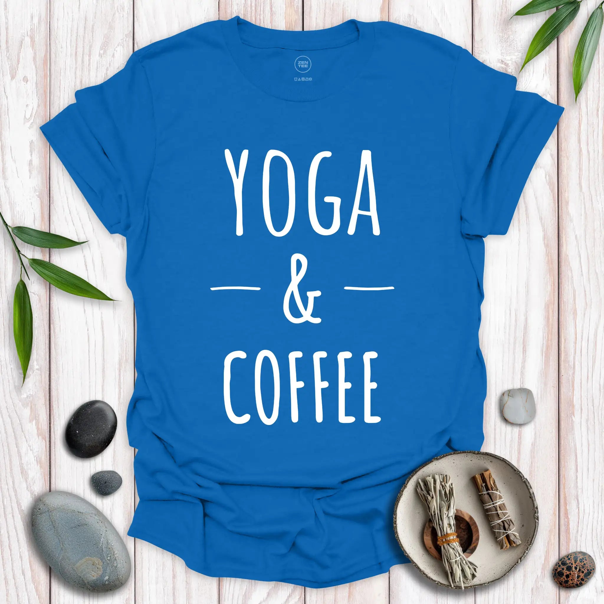 Yoga and Coffee No Frills T-Shirt
