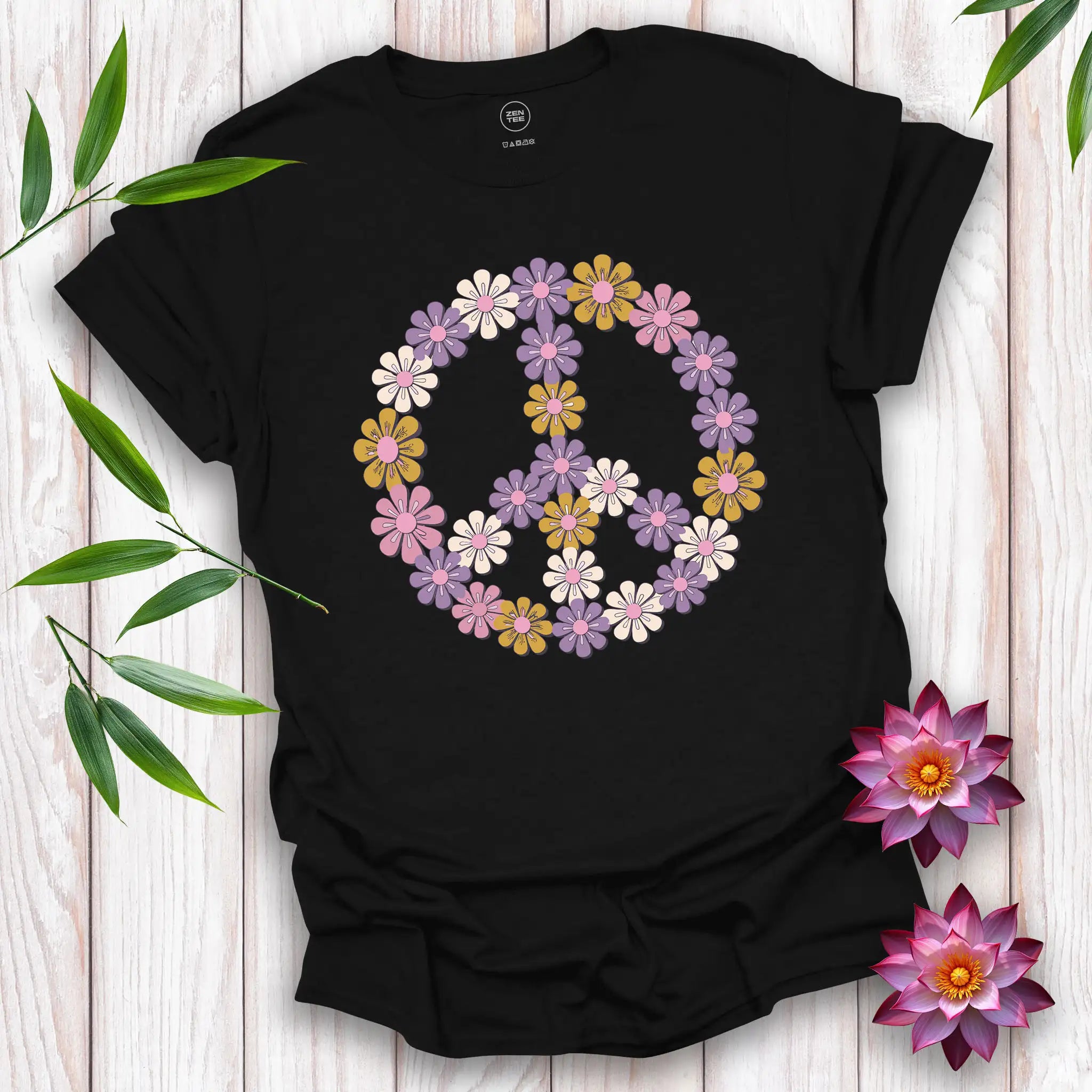 70's Peace Flowers T-Shirt