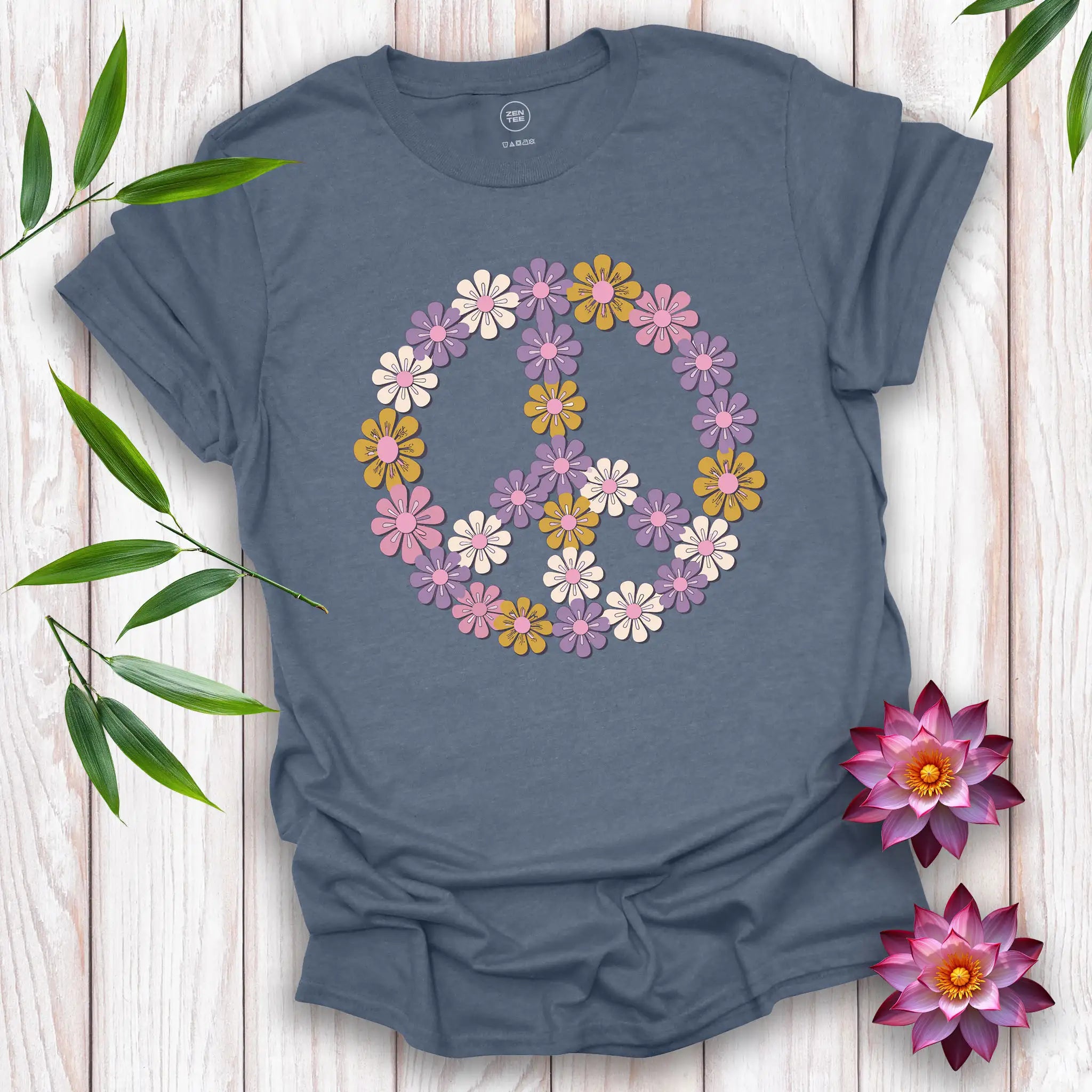 70's Peace Flowers T-Shirt