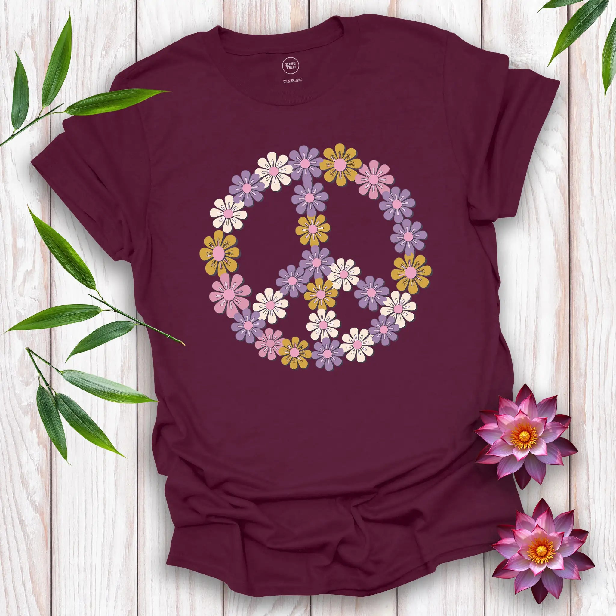 70's Peace Flowers T-Shirt