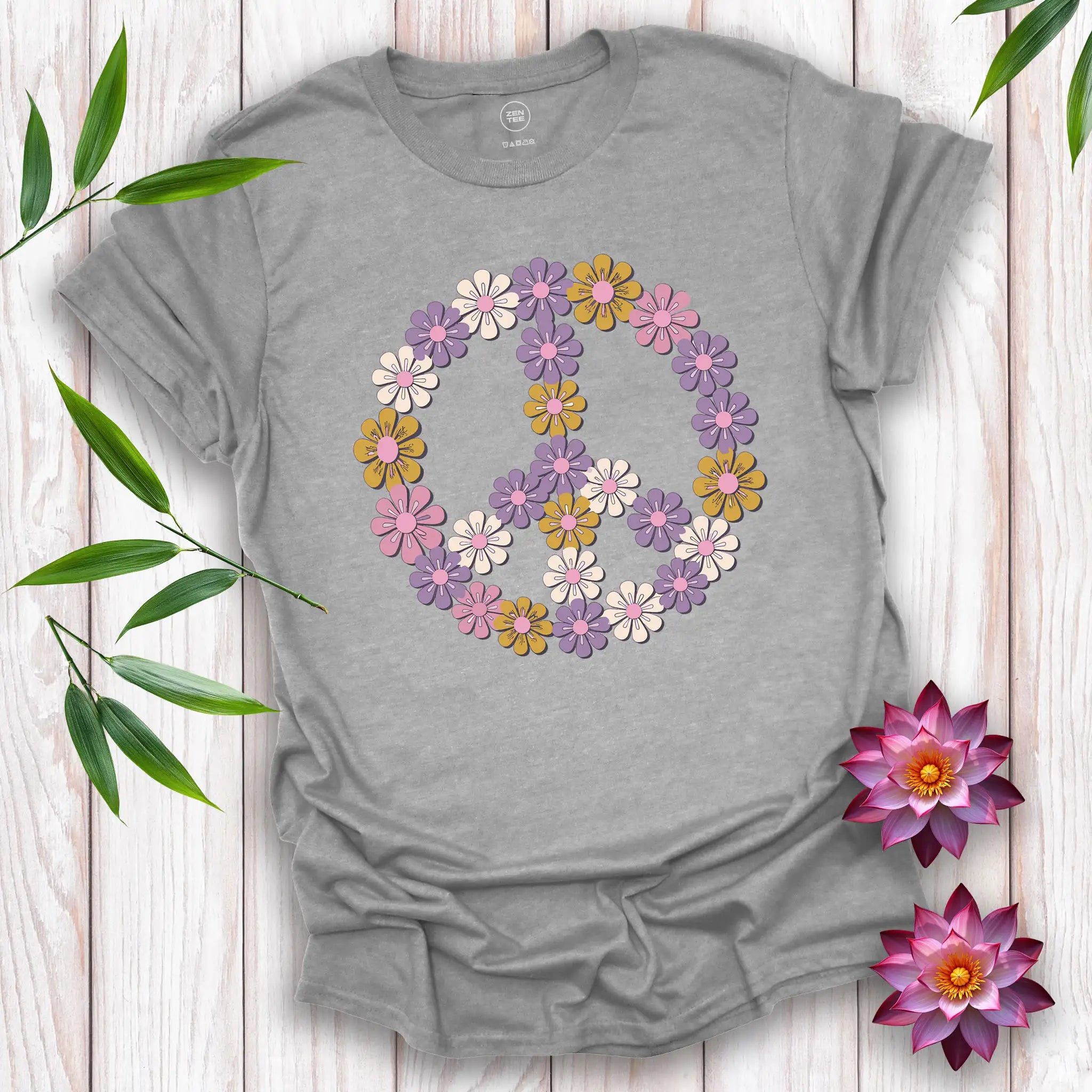 70's Peace Flowers T-Shirt