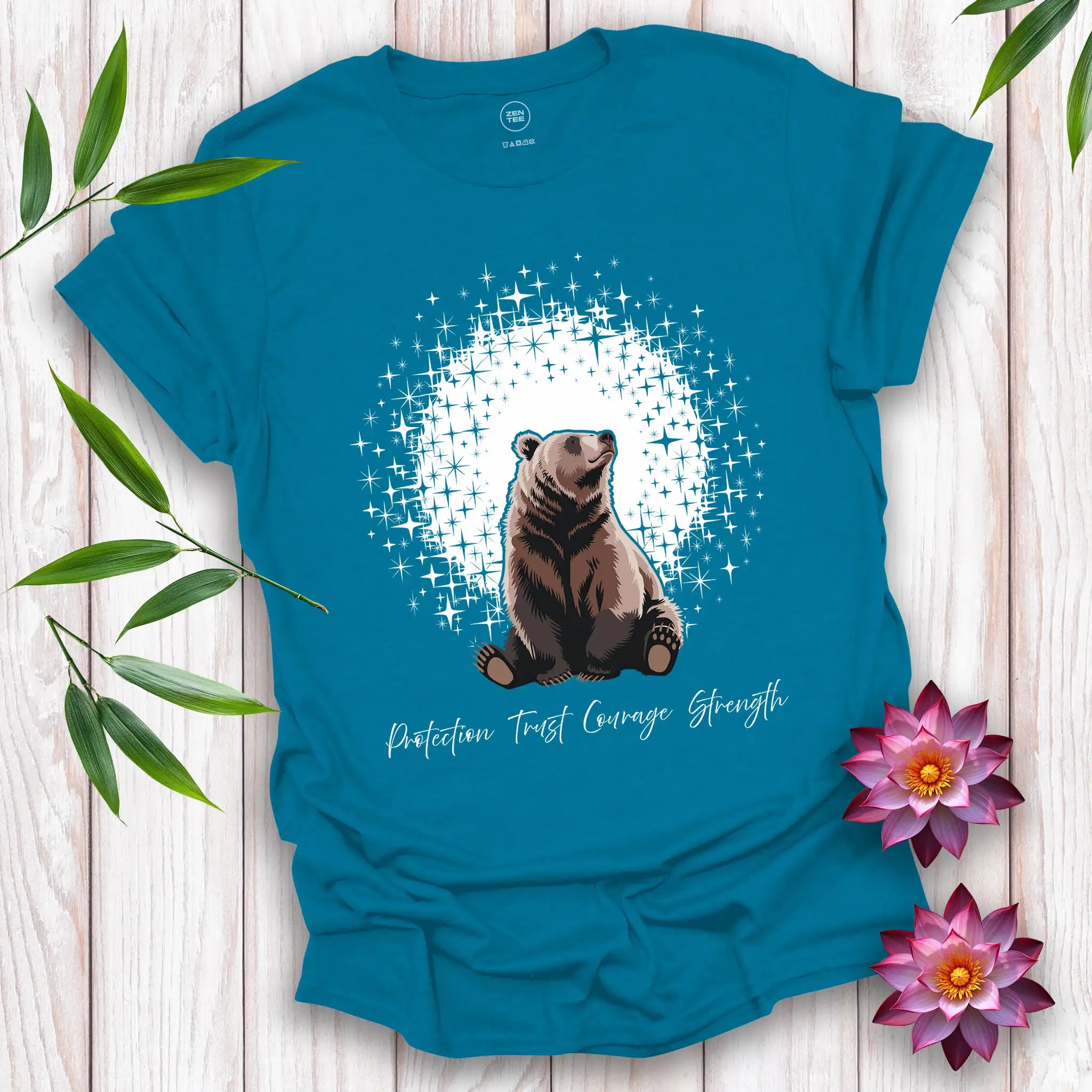 Bear Spirit and Stars T-shirt
