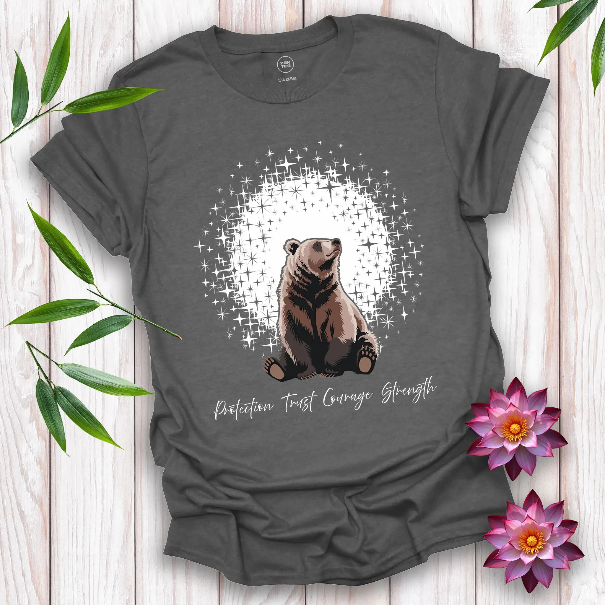 Bear Spirit and Stars T-shirt