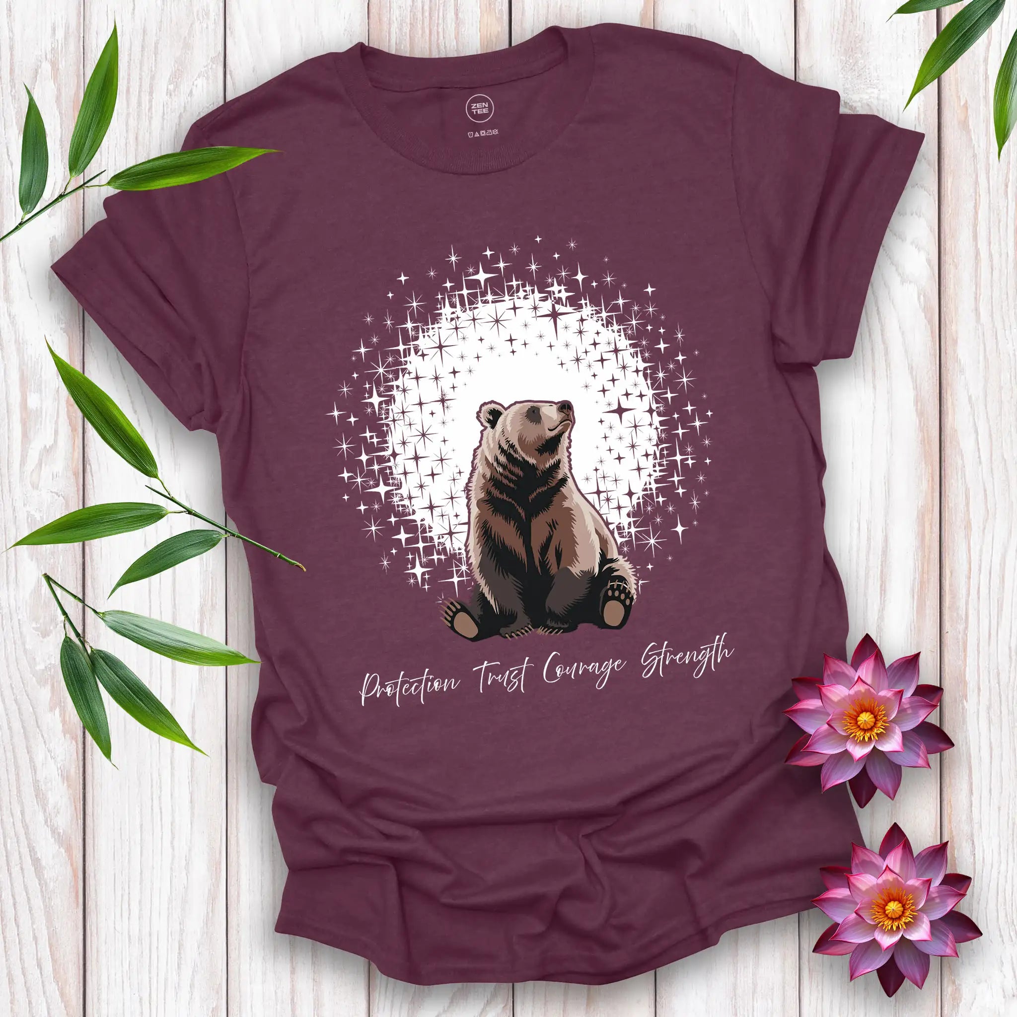 Bear Spirit and Stars T-shirt