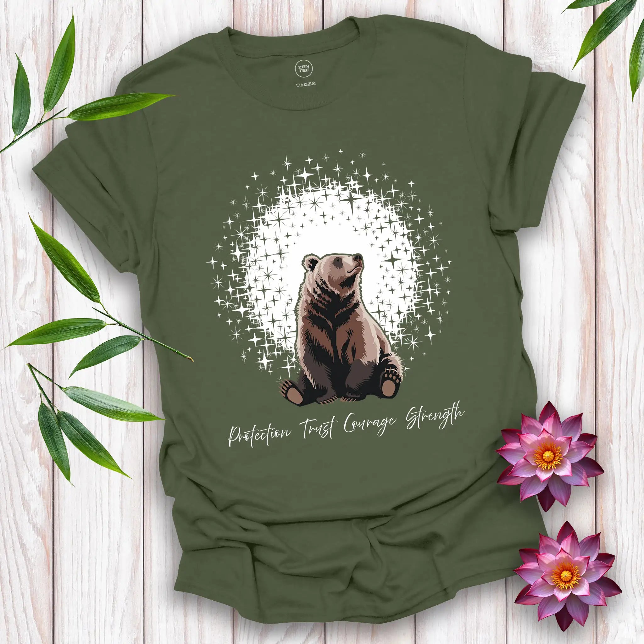 Bear Spirit and Stars T-shirt