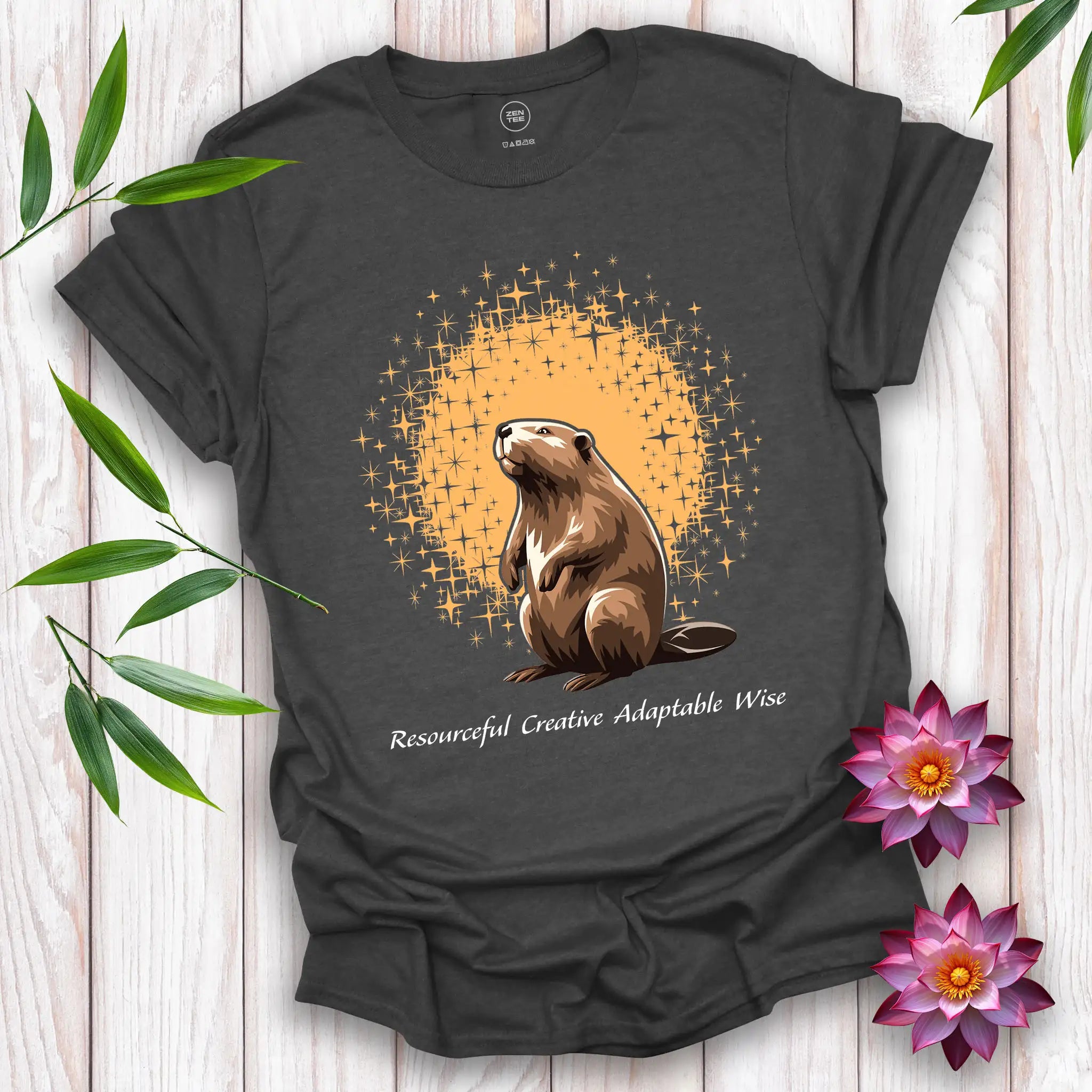 Beaver Spirit and Stars T-Shirt