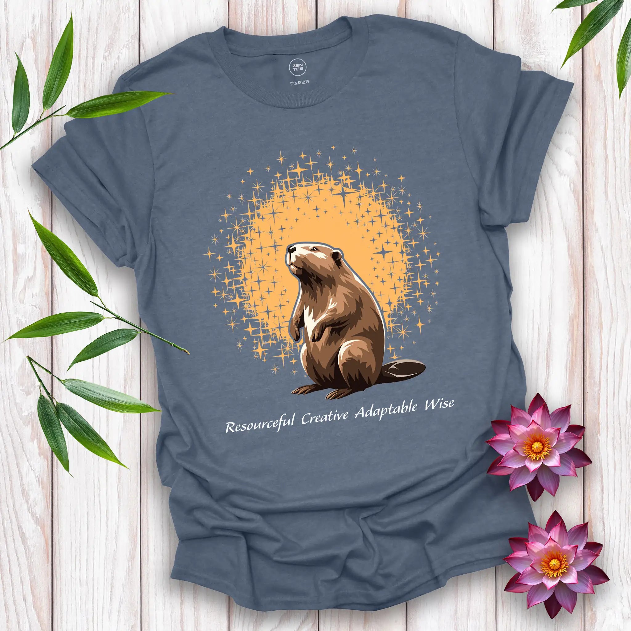 Beaver Spirit and Stars T-Shirt