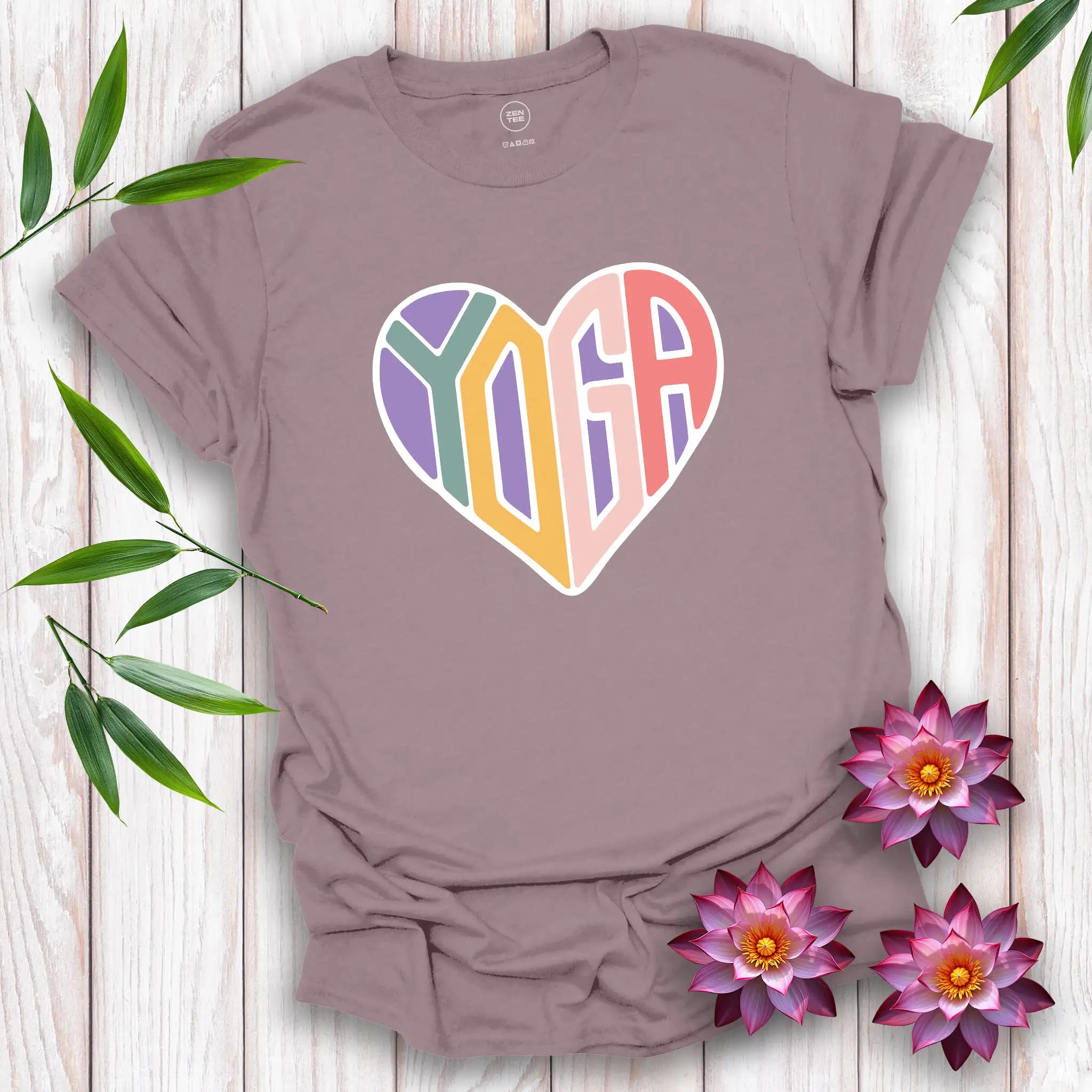 Love Heart Yoga T-Shirt
