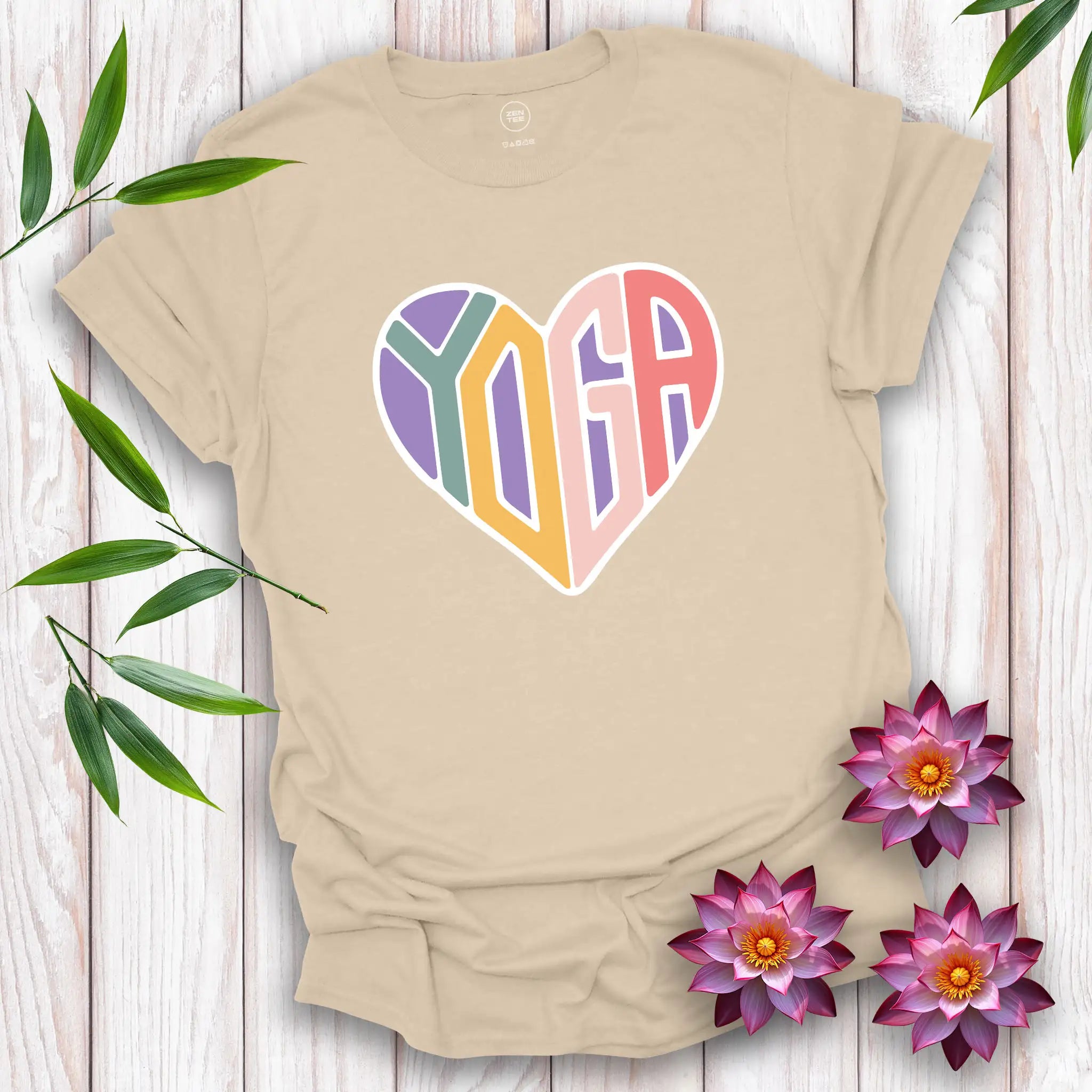 Love Heart Yoga T-Shirt