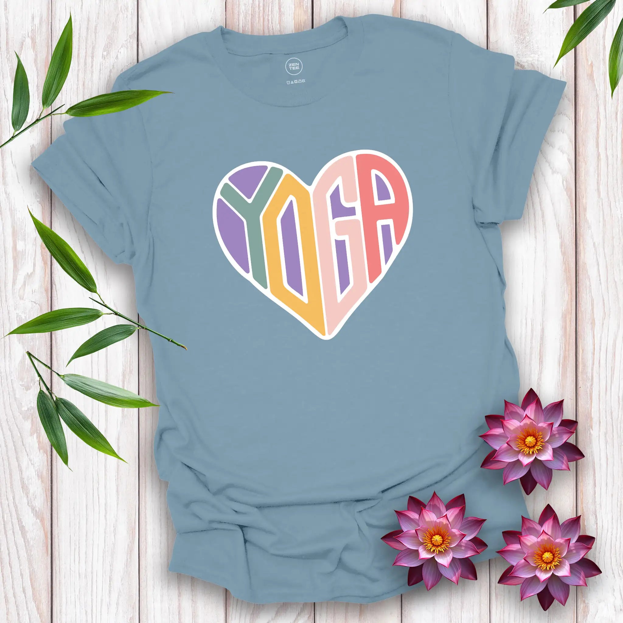 Love Heart Yoga T-Shirt