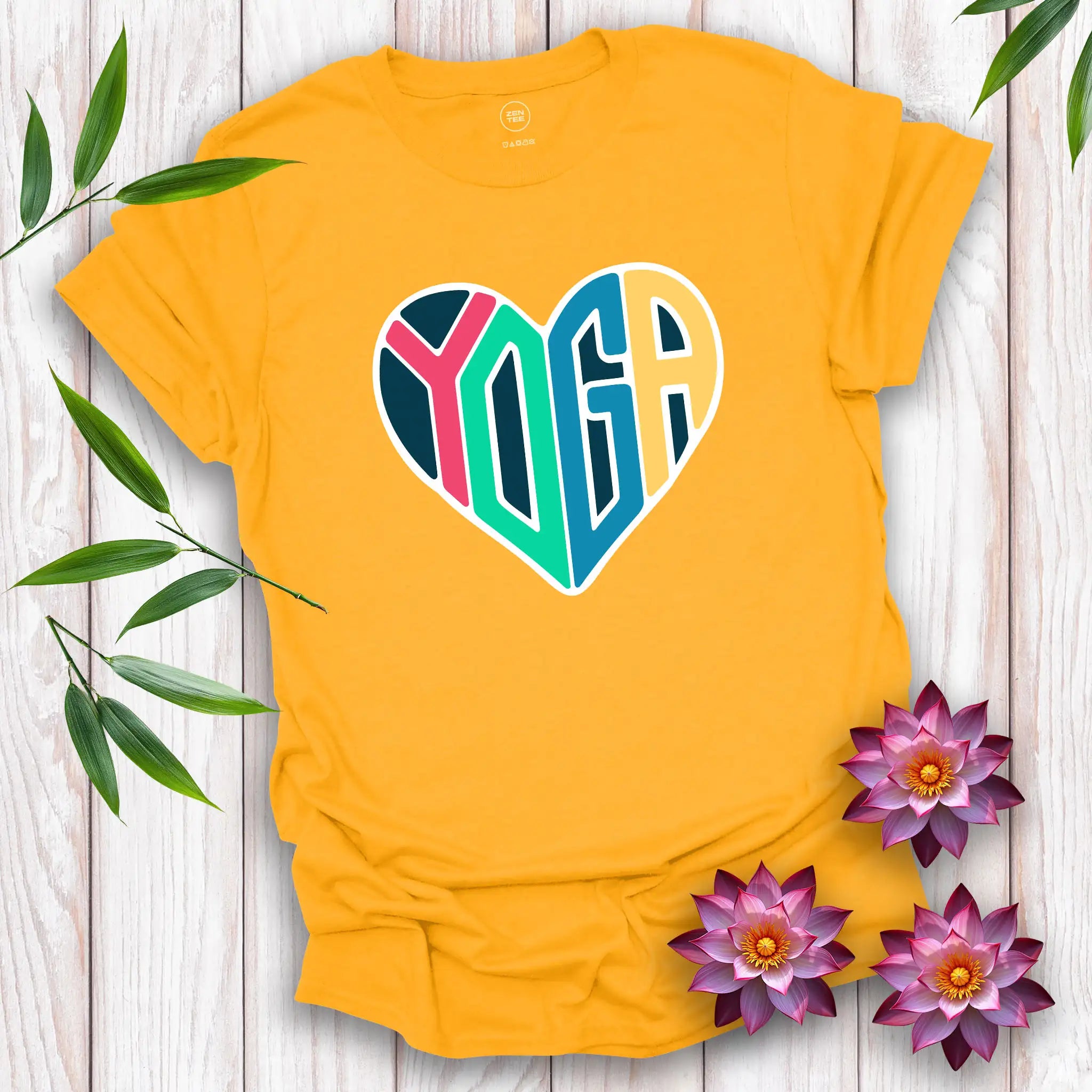Love Heart Yoga T-Shirt