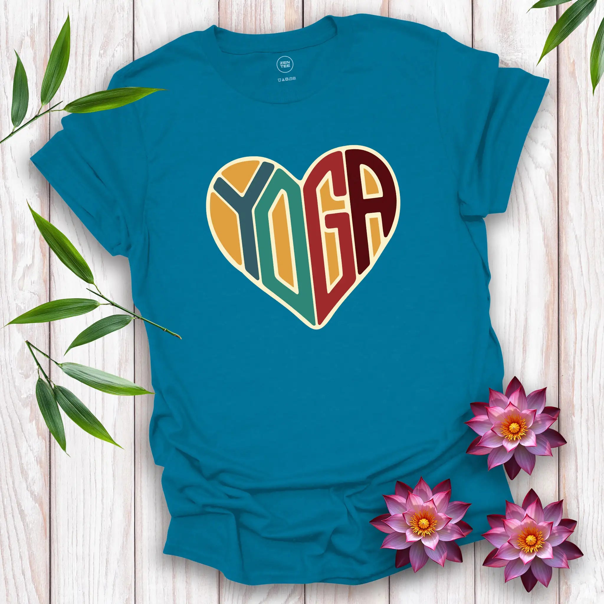 Love Heart Yoga T-Shirt