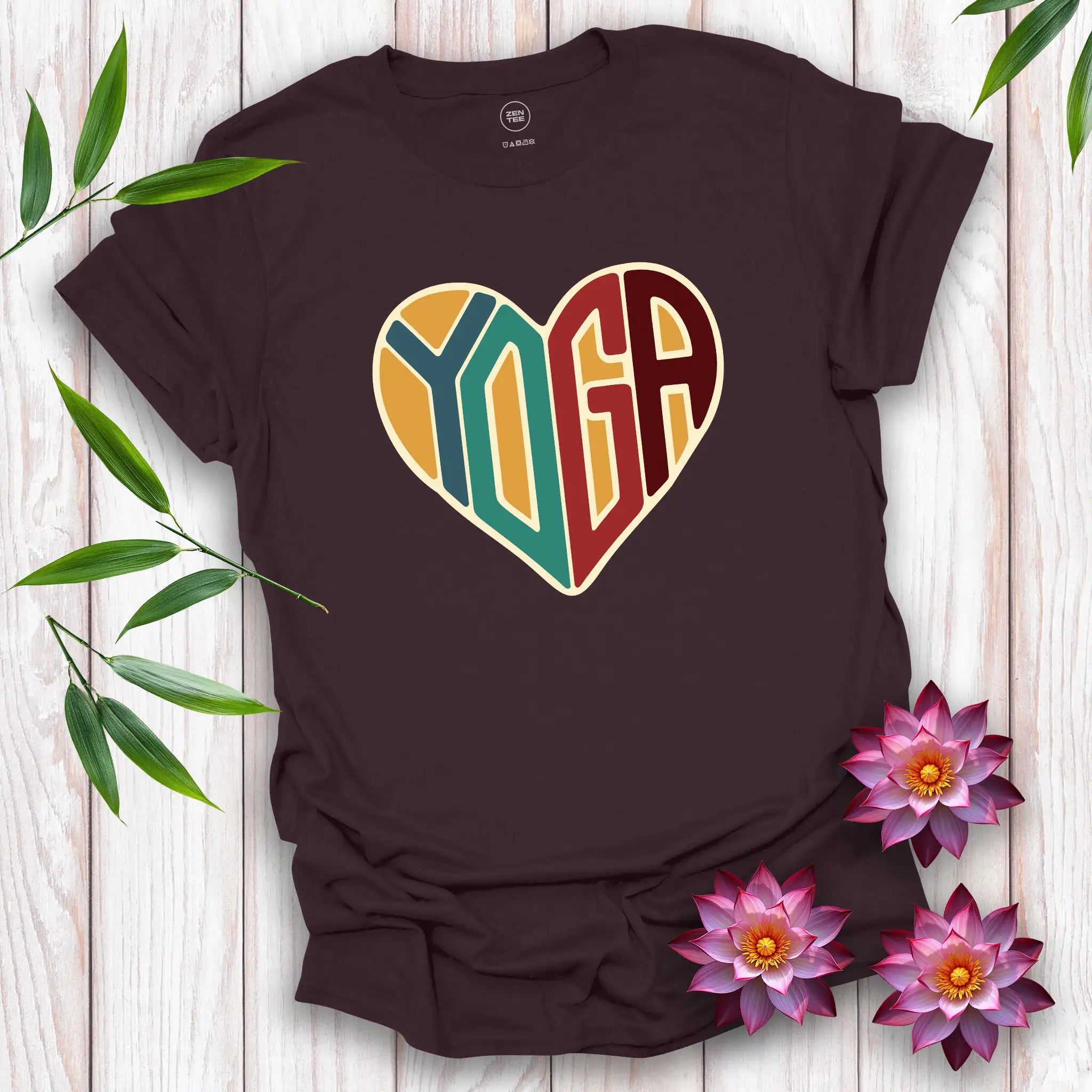 Love Heart Yoga T-Shirt