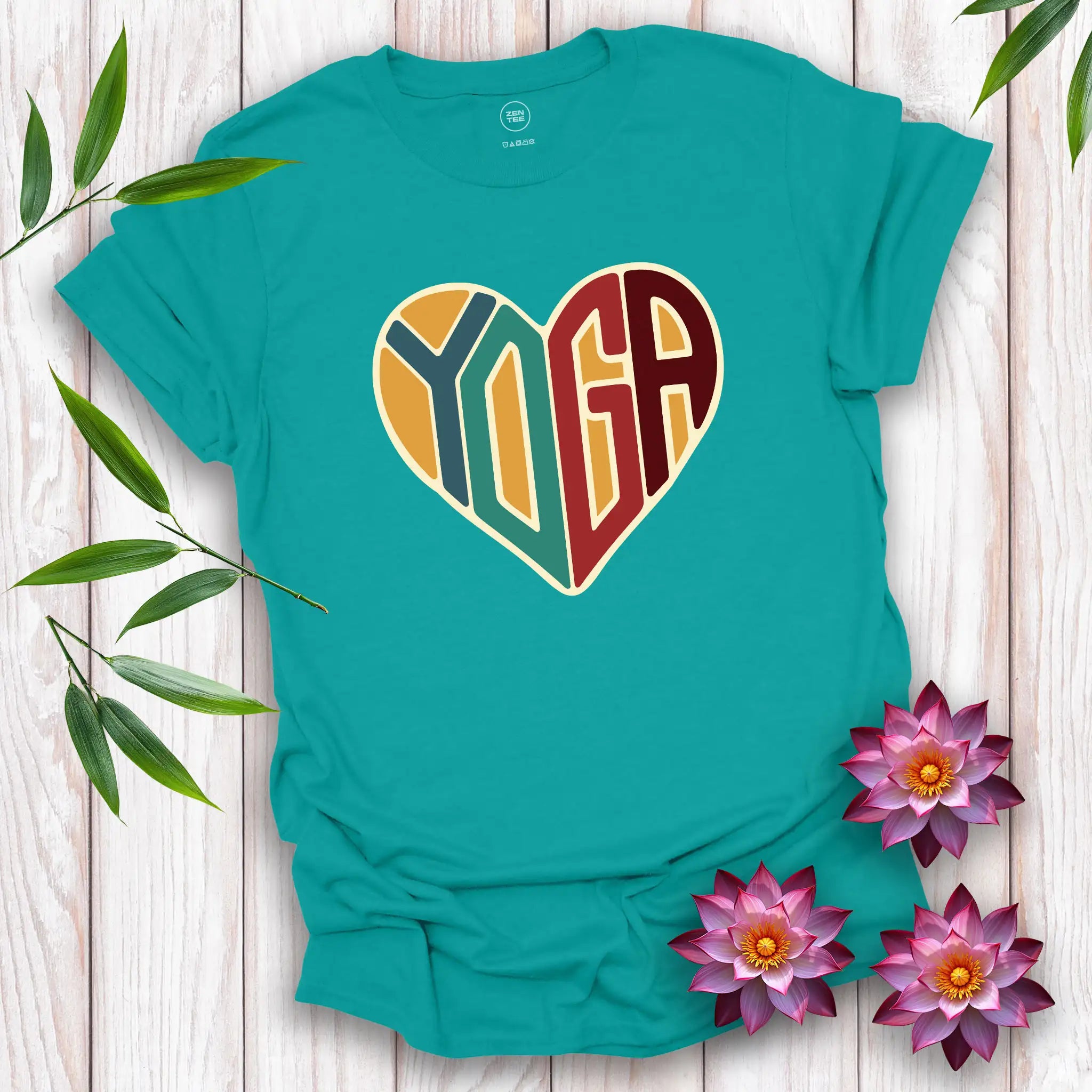 Love Heart Yoga T-Shirt