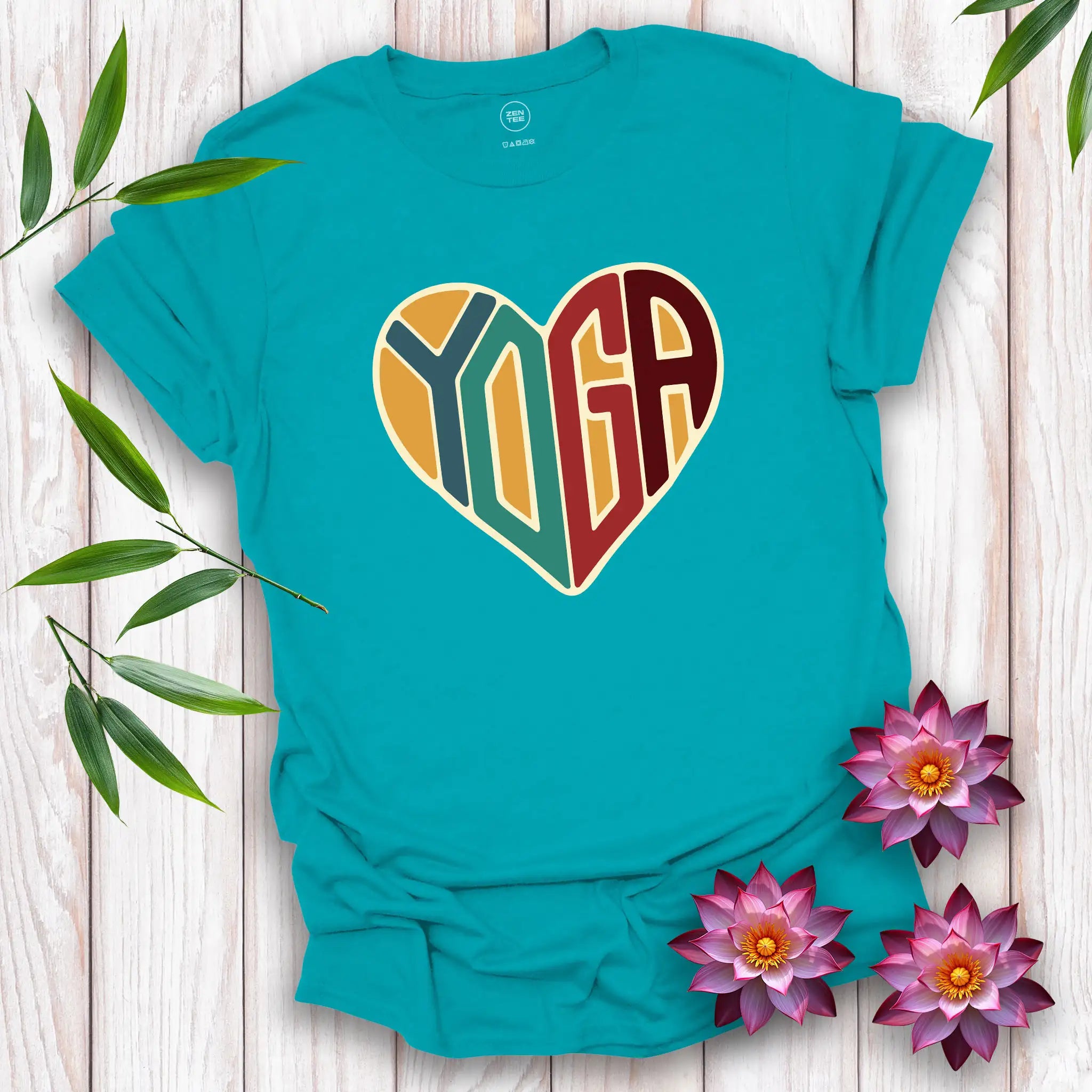 Love Heart Yoga T-Shirt