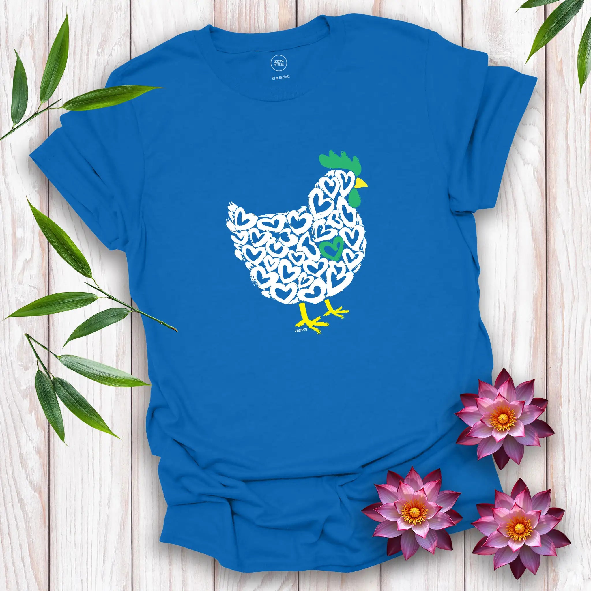 Meadow Spirits Love Heart Hen T-Shirt