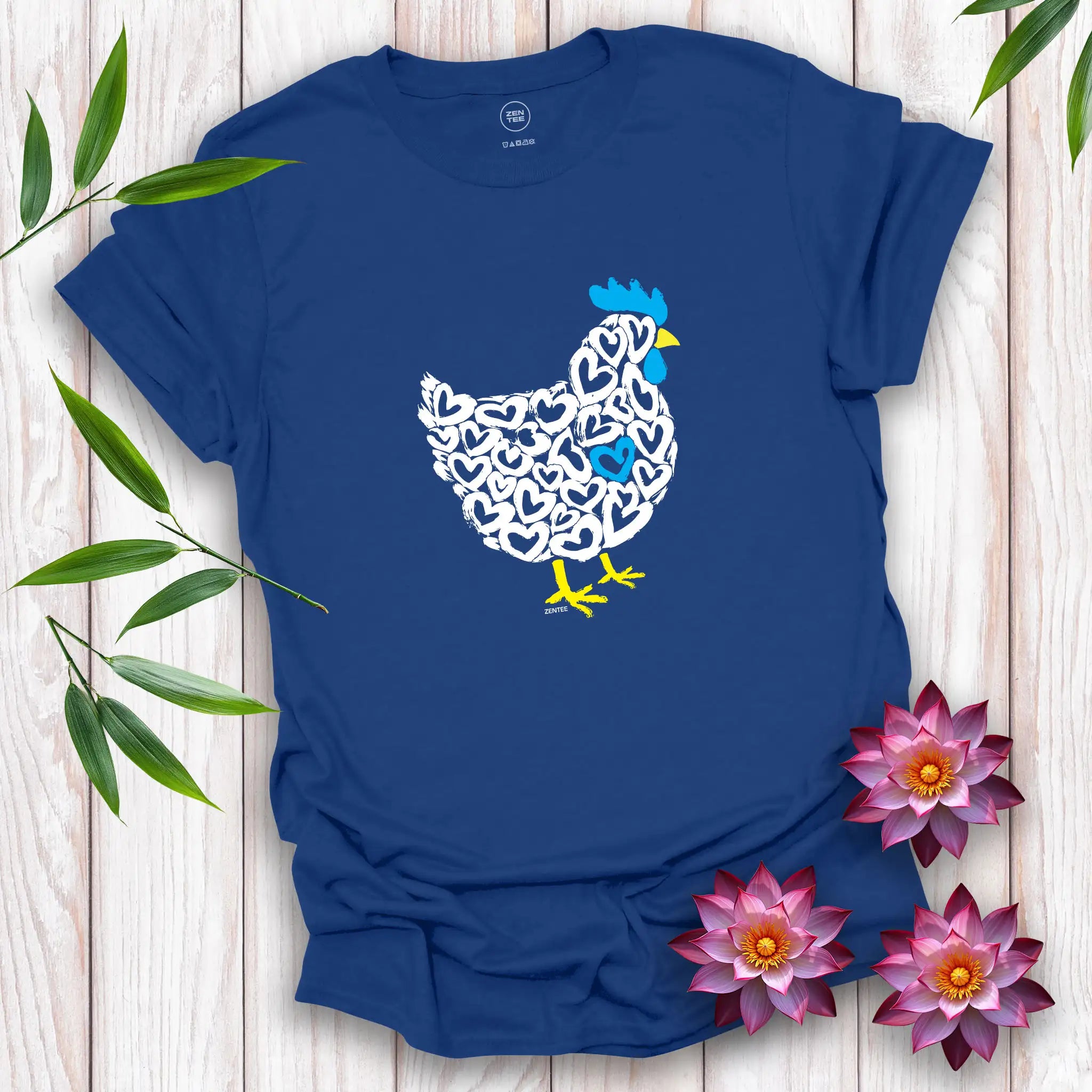 Meadow Spirits Love Heart Hen T-Shirt