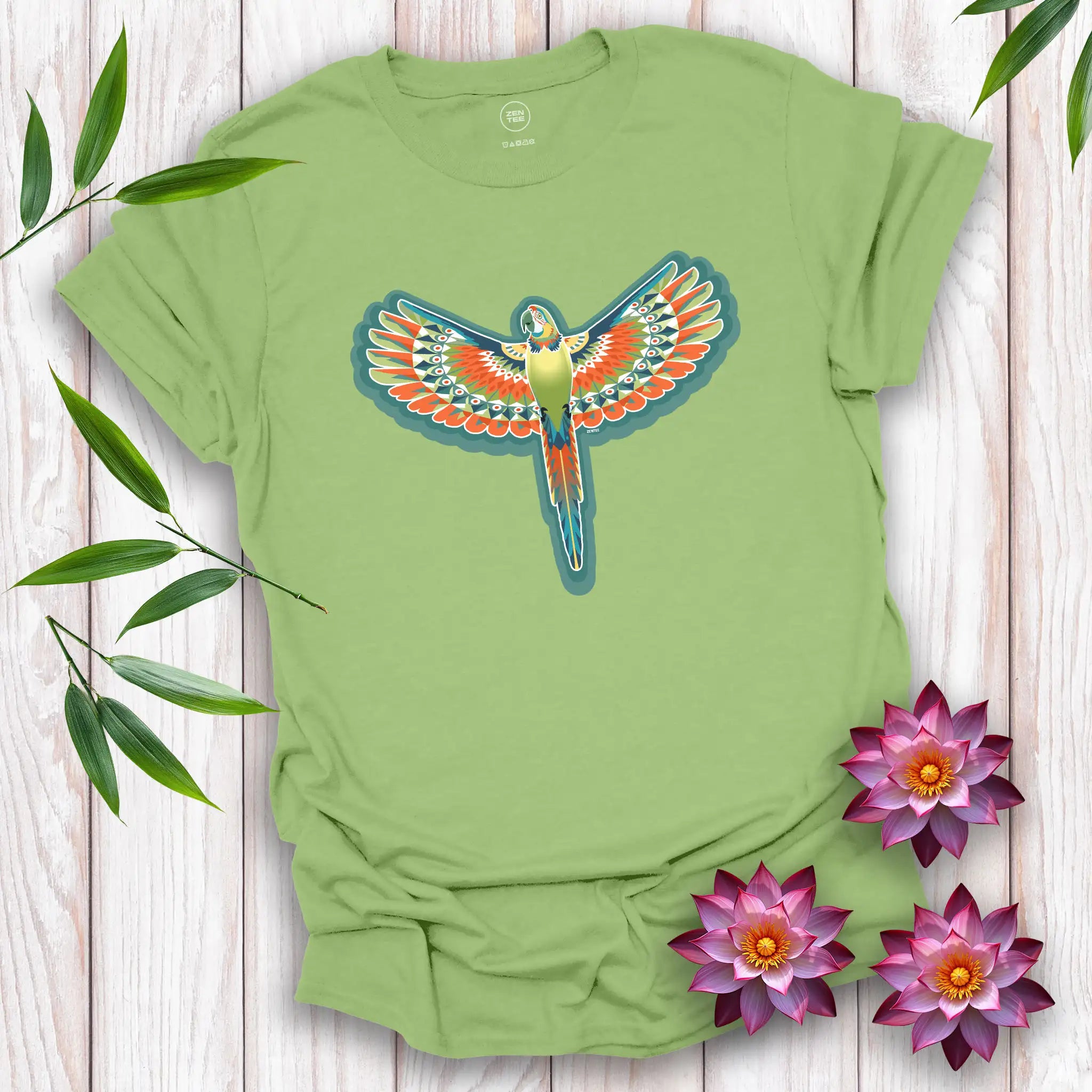 Peace Birds: Parrot T-Shirt