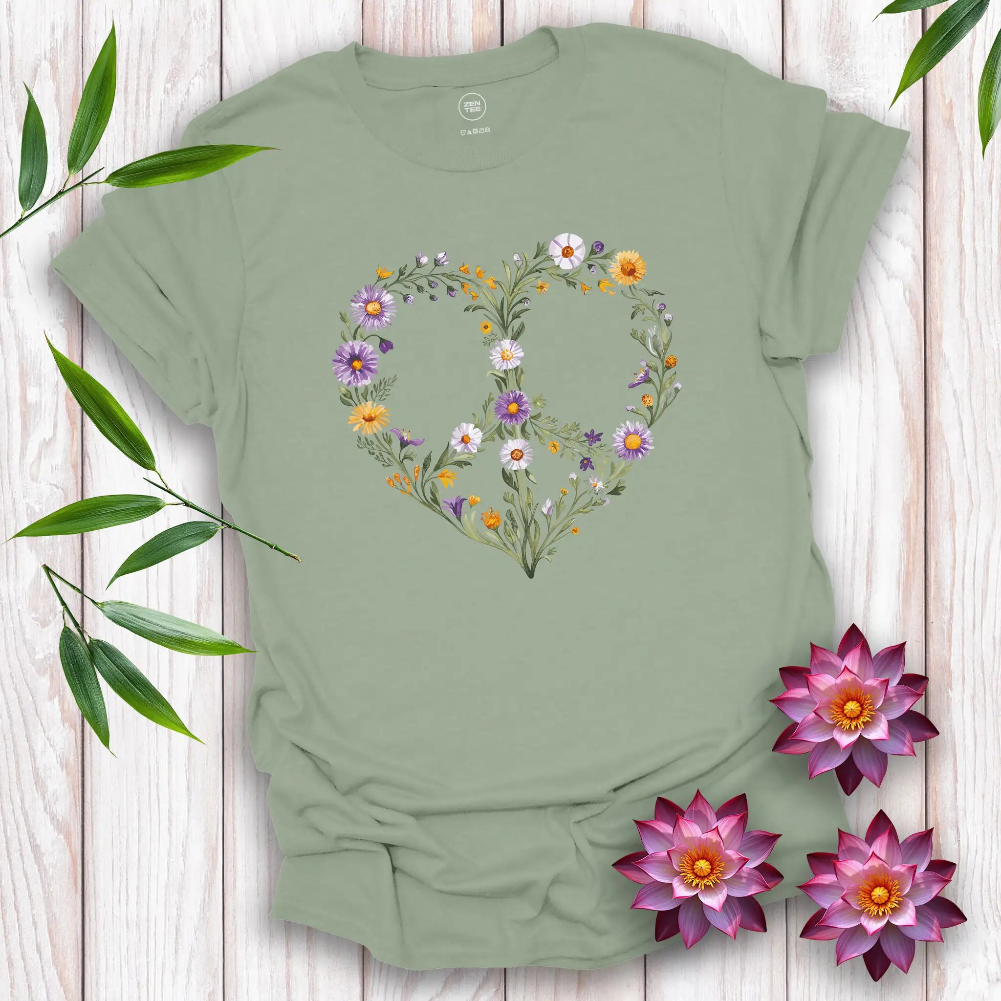 Peace Heart Watercolor T-Shirt