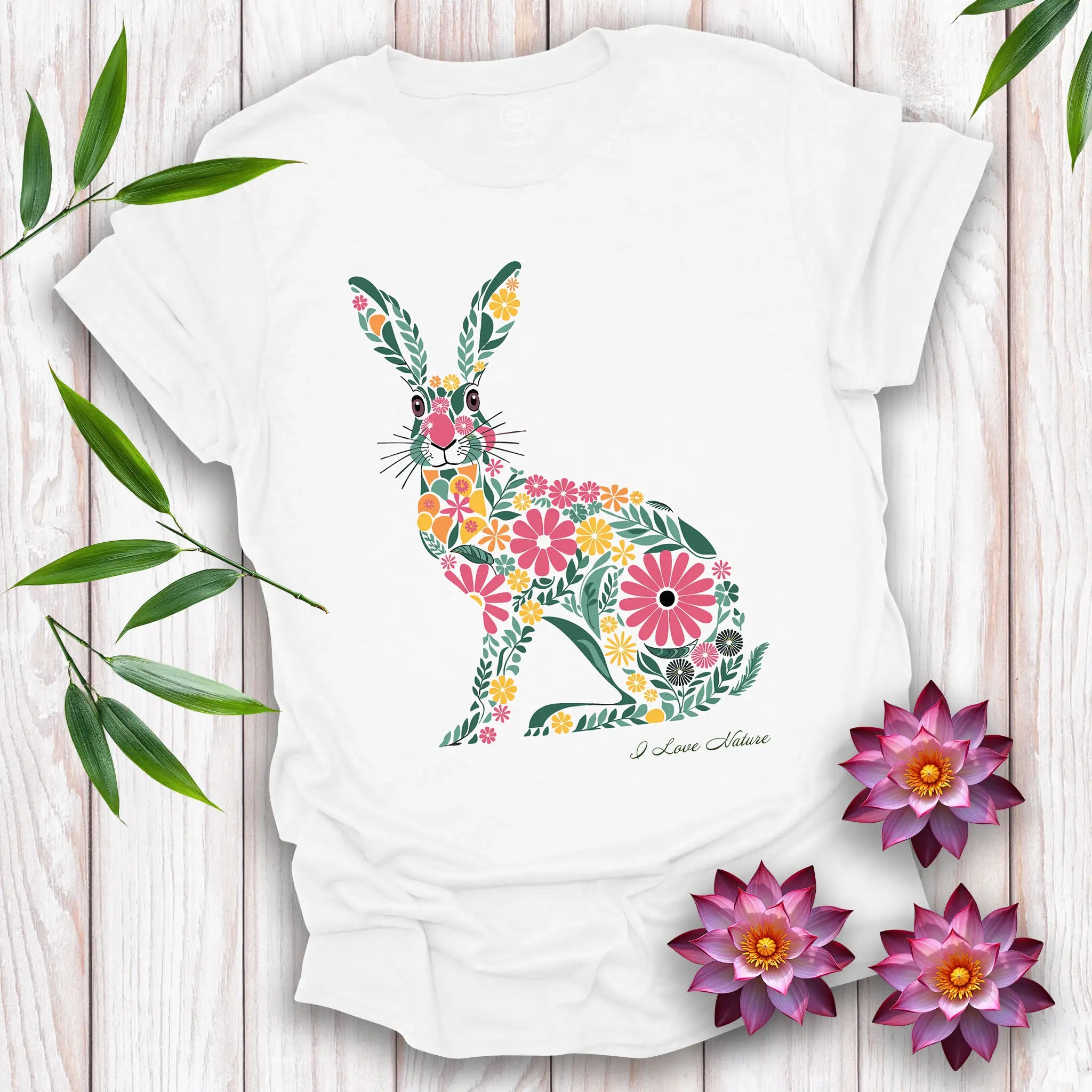 Spirit Hare Flowers T-Shirt