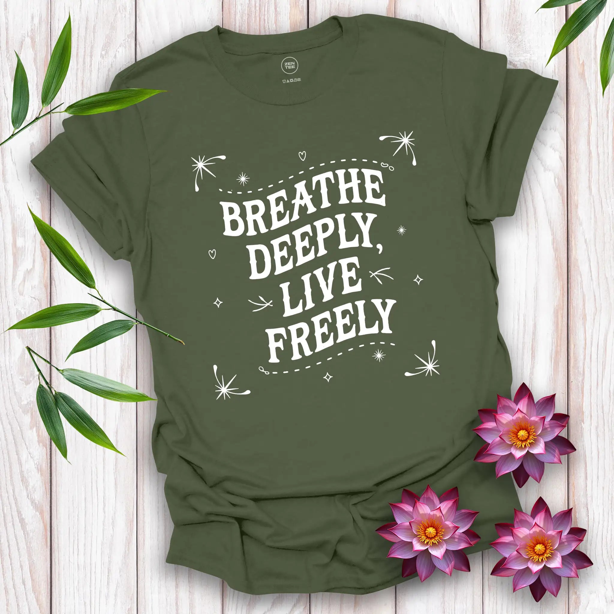 Breath Deeply, Live Freely T-Shirt