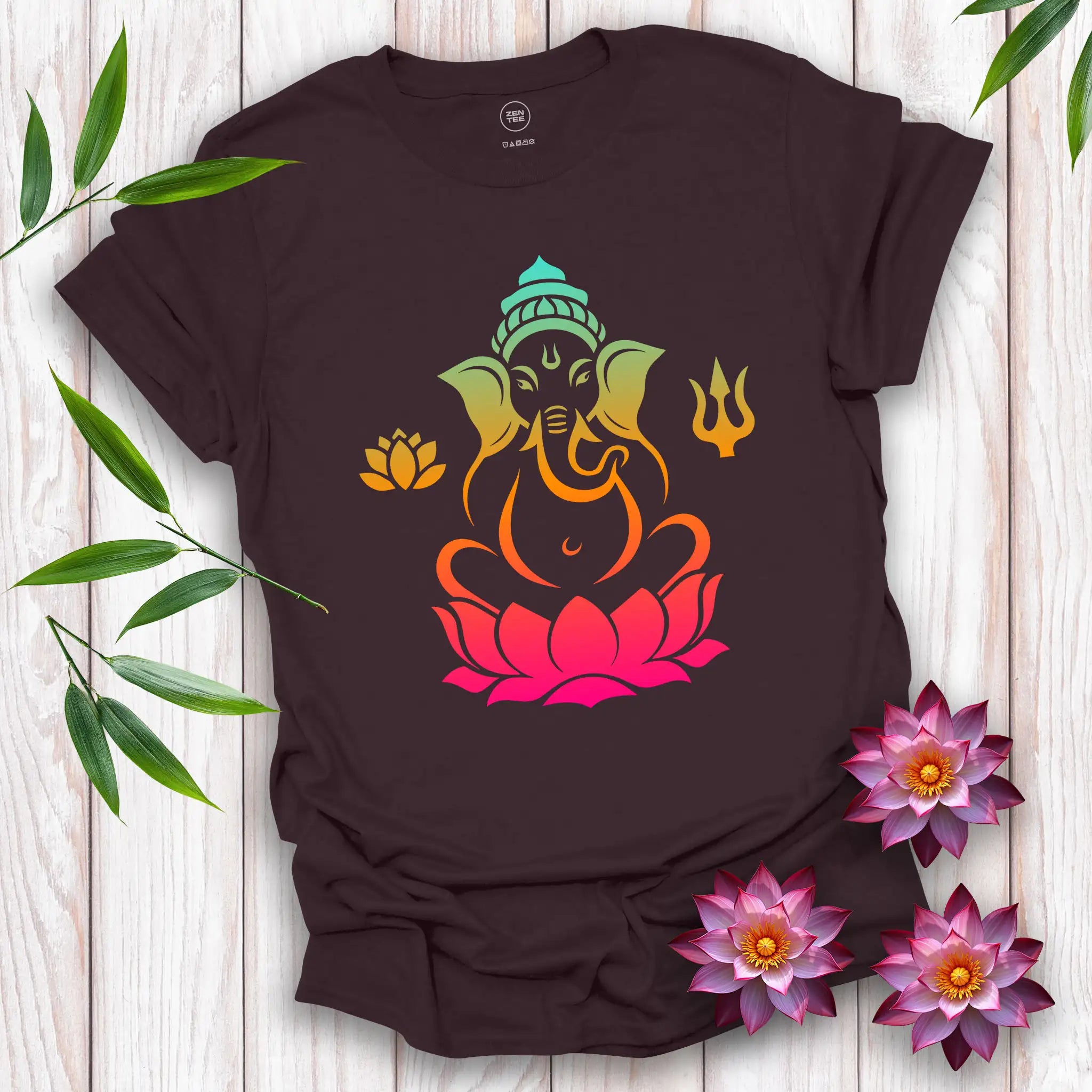 Divine Ganesha in Bloom T-Shirt