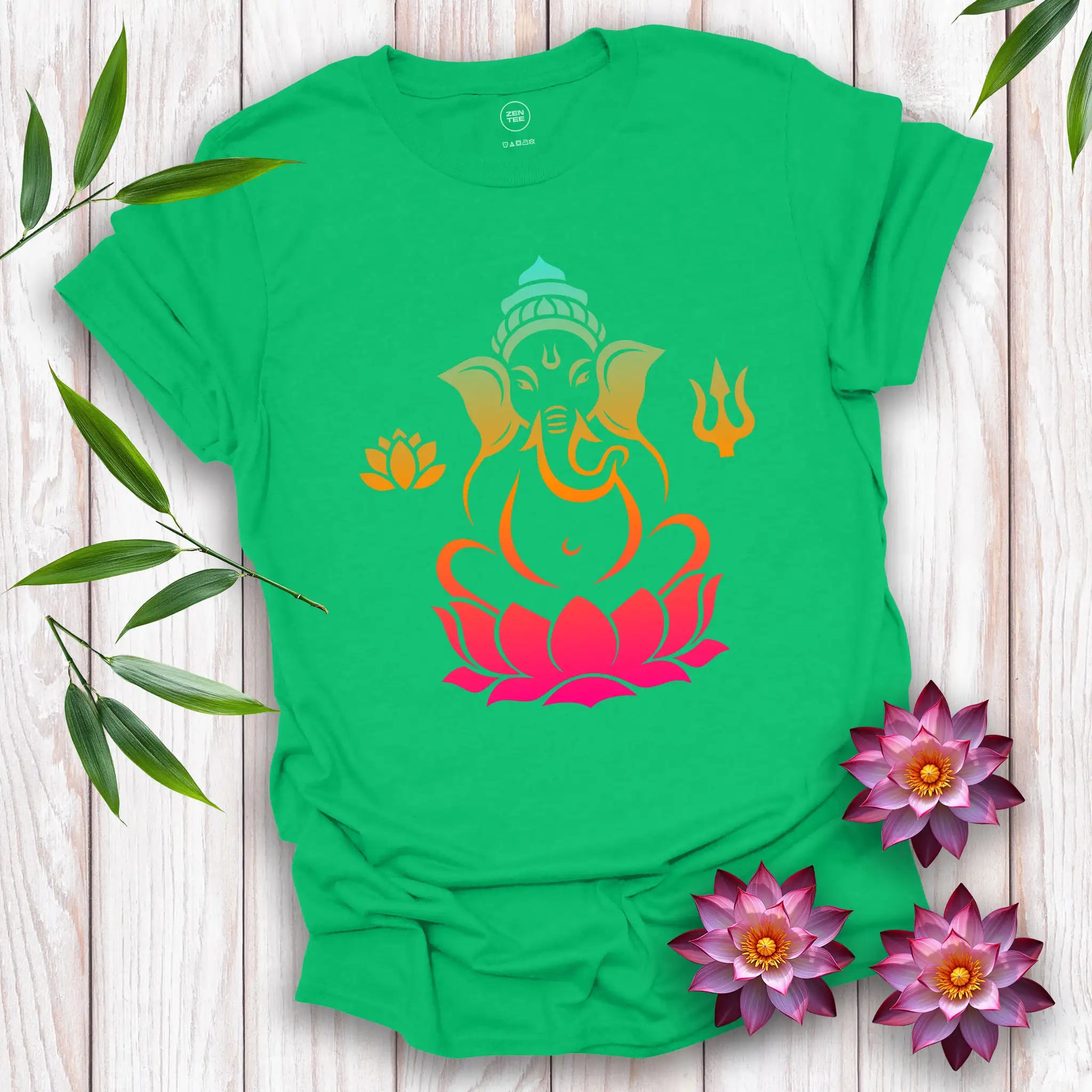 Divine Ganesha in Bloom T-Shirt