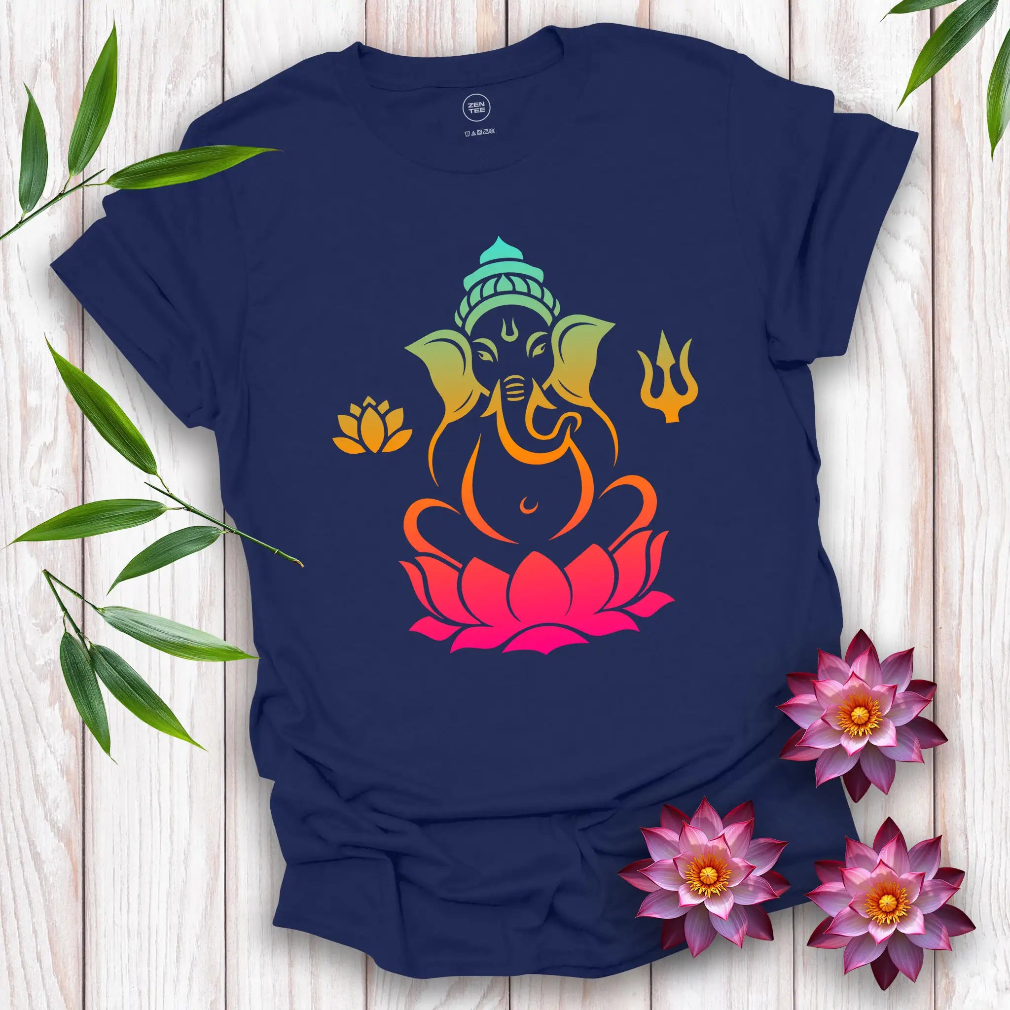Divine Ganesha in Bloom T-Shirt