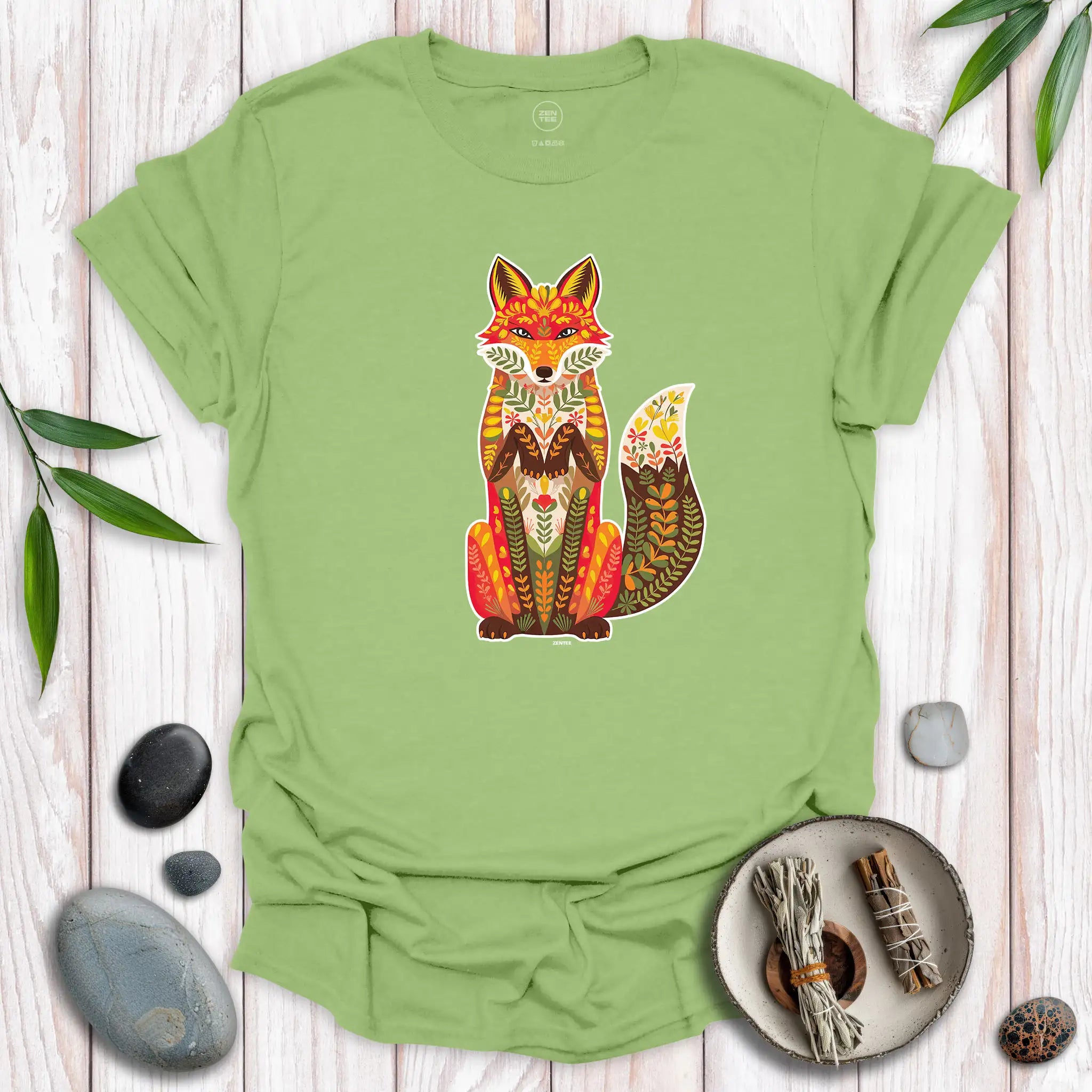 Fox n Flowers T-Shirt