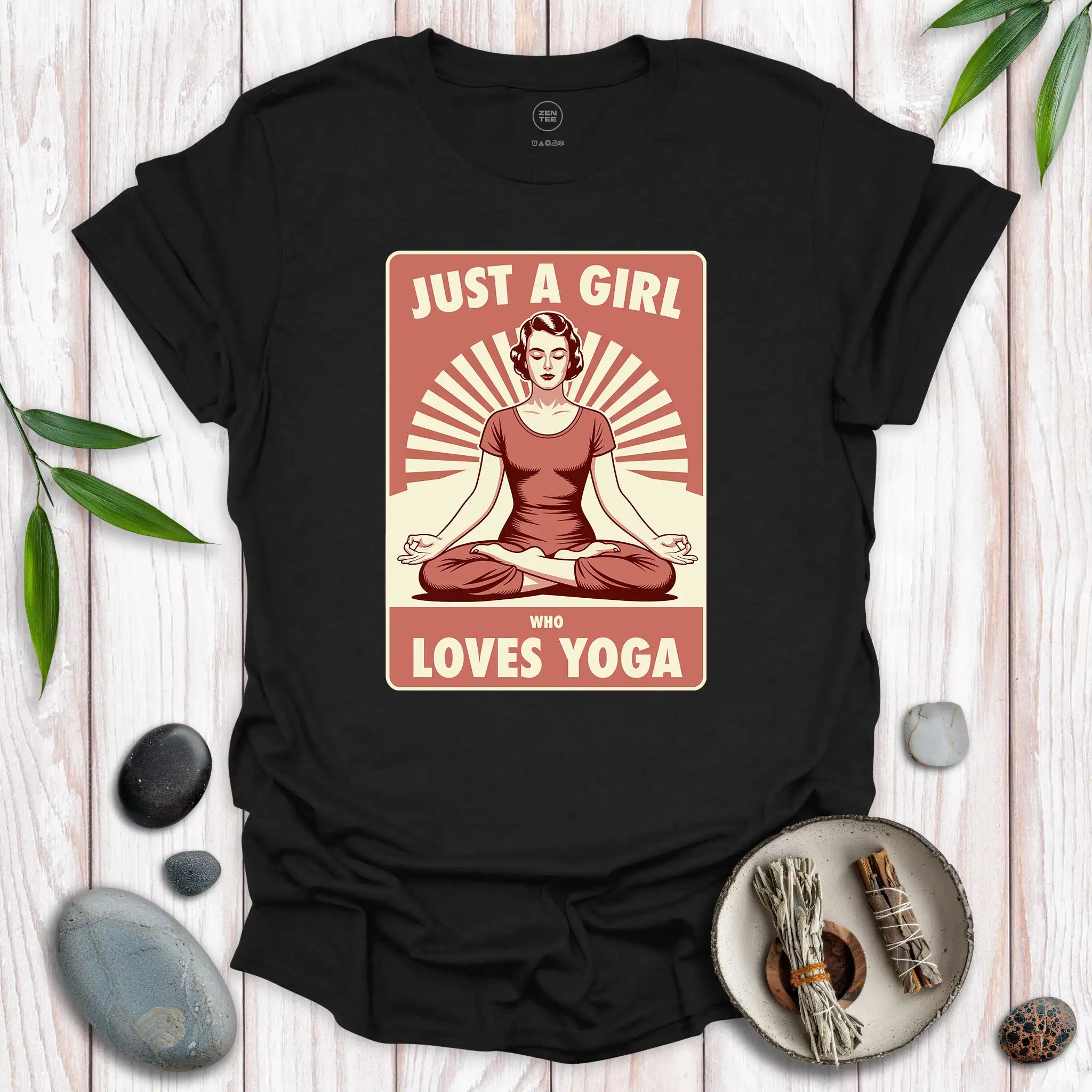 Just A Girl Who Loves Yoga 2 T-Shirt