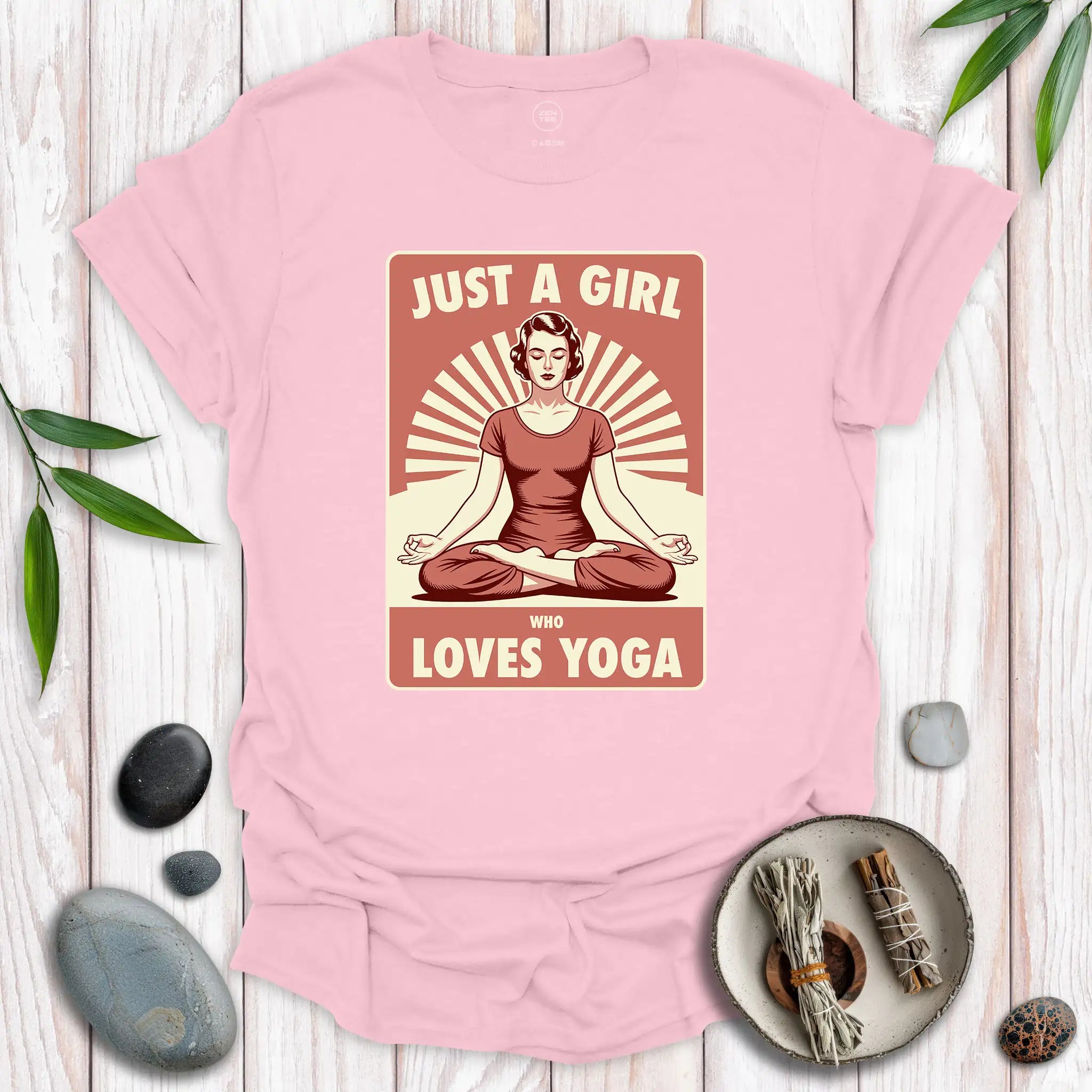 Just A Girl Who Loves Yoga 2 T-Shirt