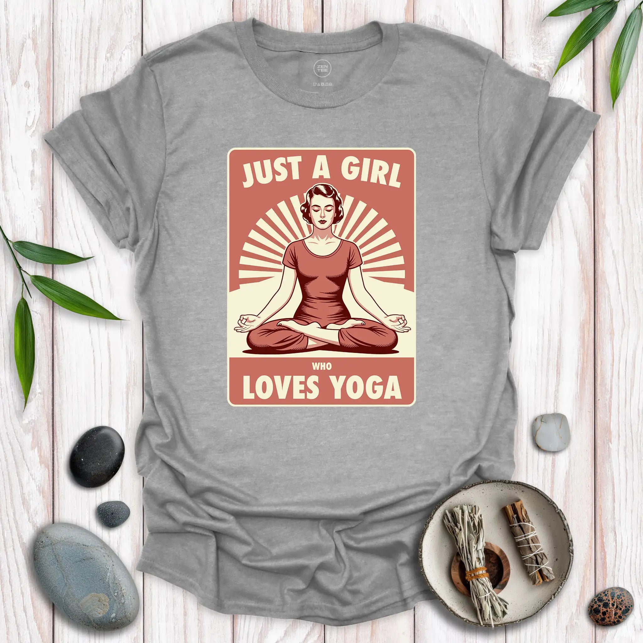 Just A Girl Who Loves Yoga 2 T-Shirt
