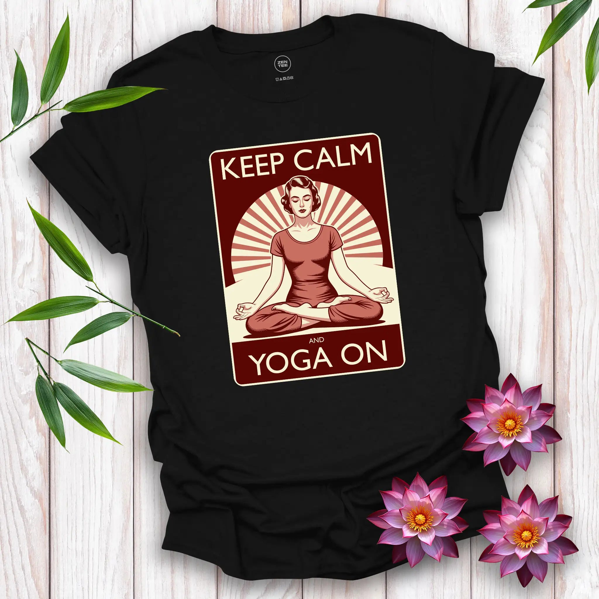 Keep Calm and Yoga On T-Shirt