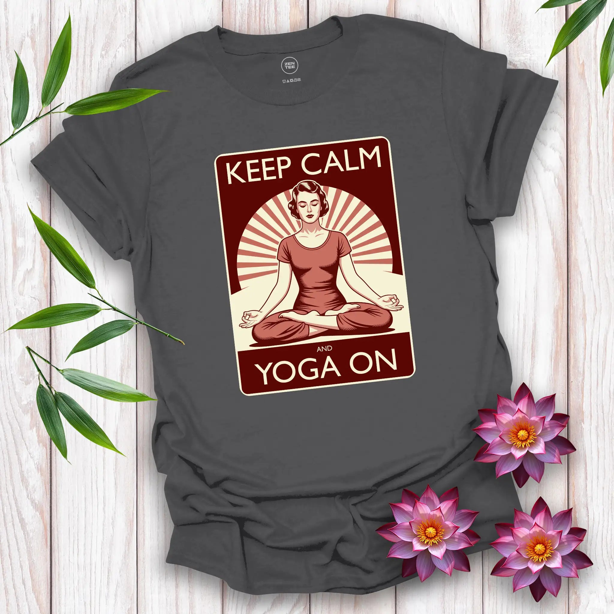 Keep Calm and Yoga On T-Shirt
