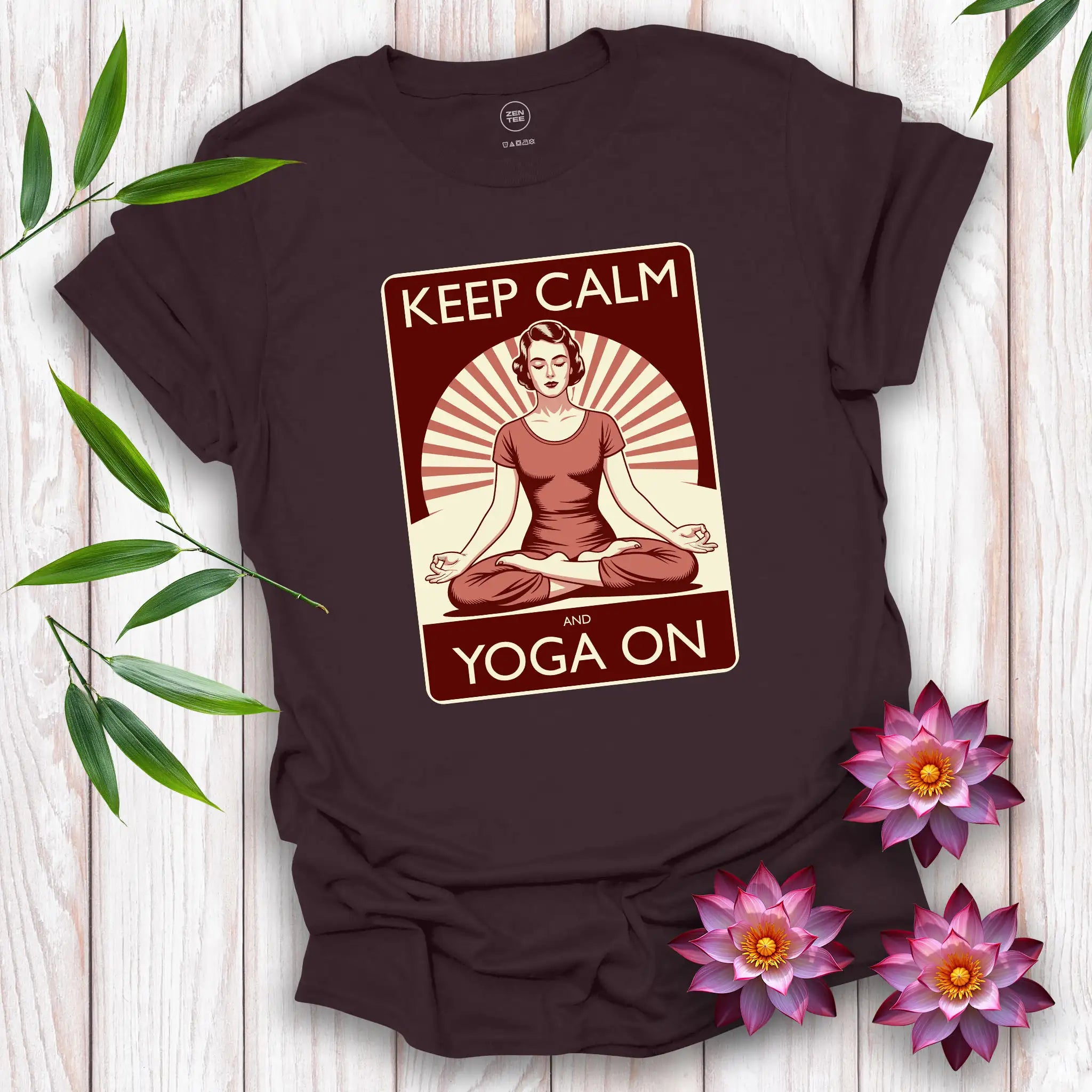 Keep Calm and Yoga On T-Shirt