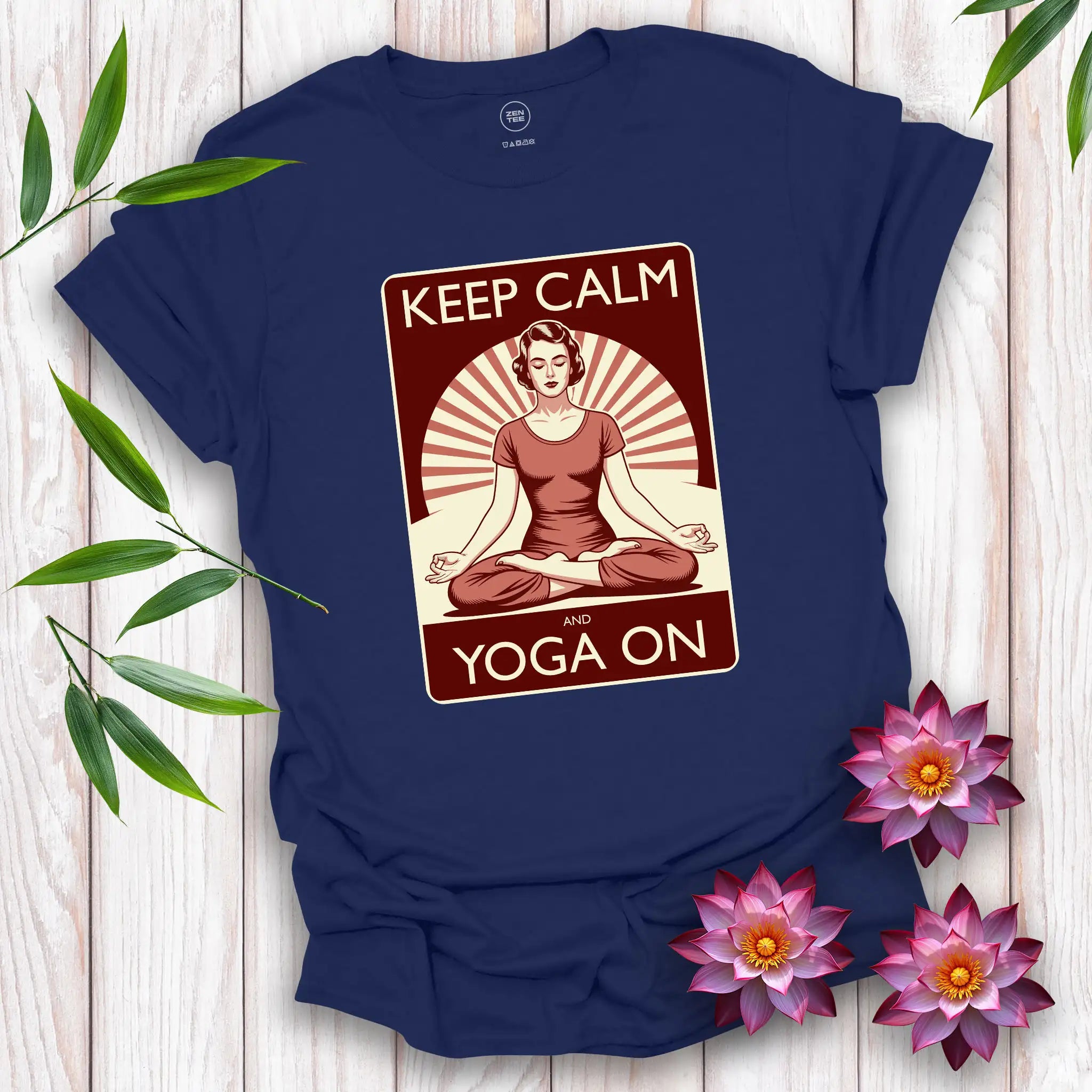 Keep Calm and Yoga On T-Shirt