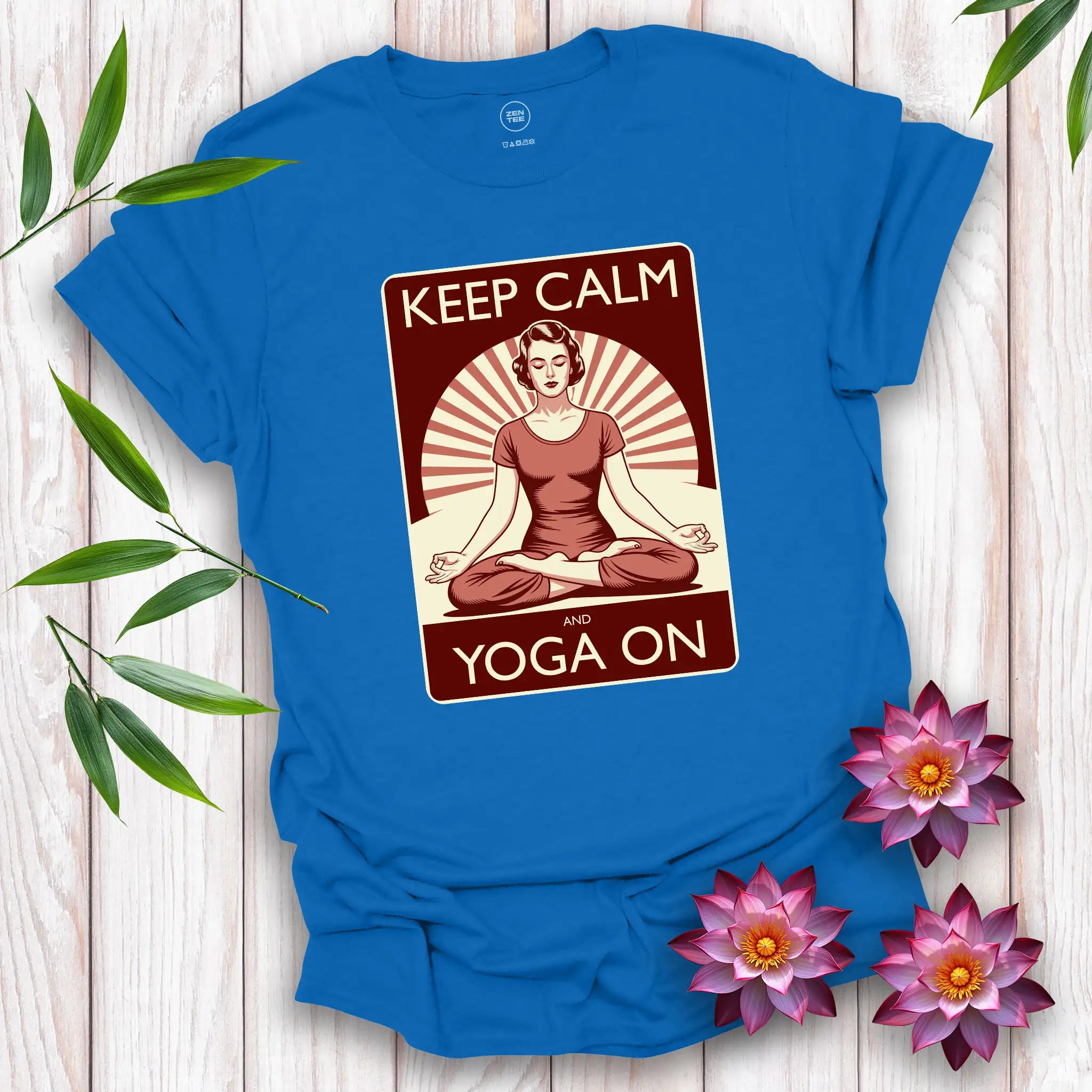 Keep Calm and Yoga On T-Shirt