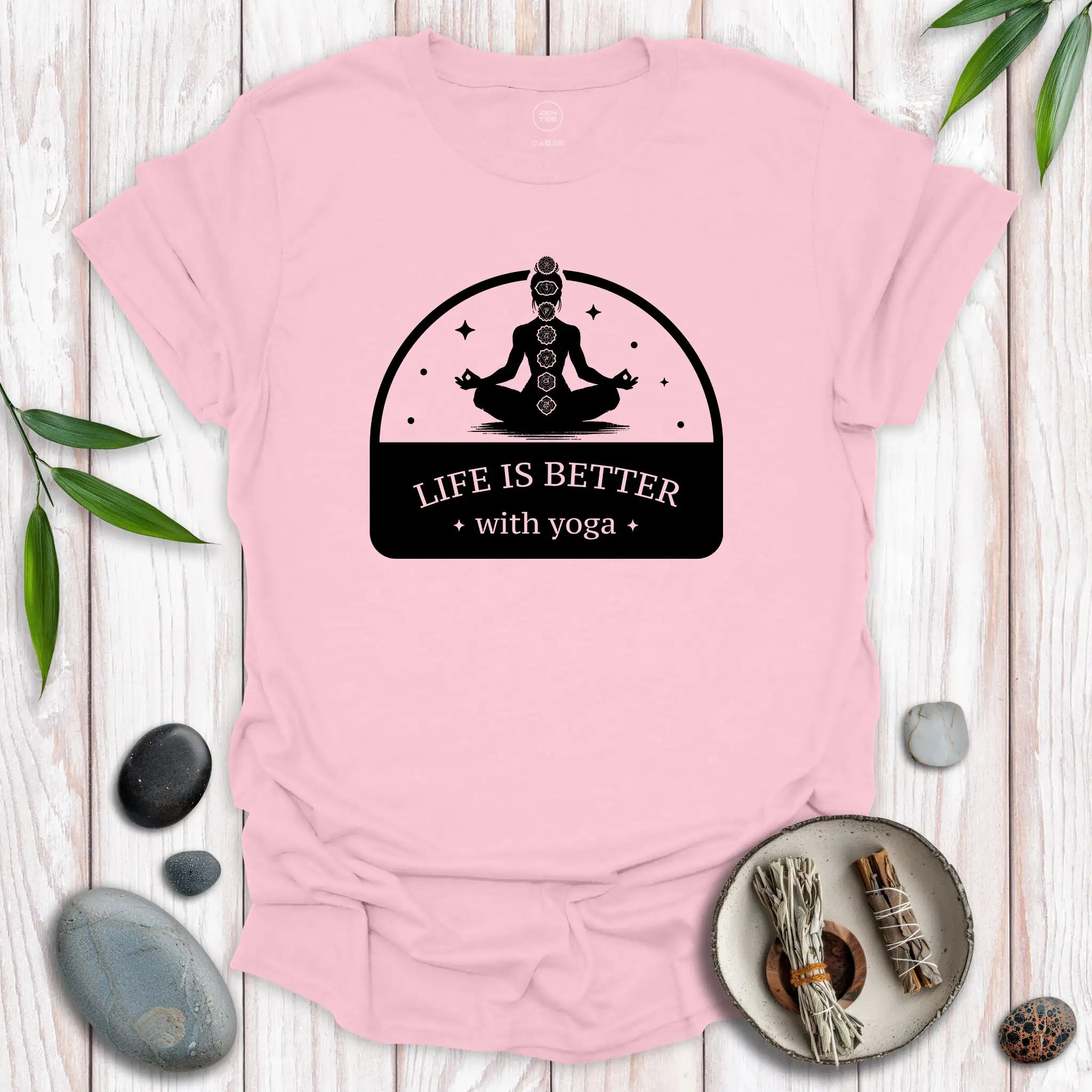Life Is Better With Yoga T-Shirt