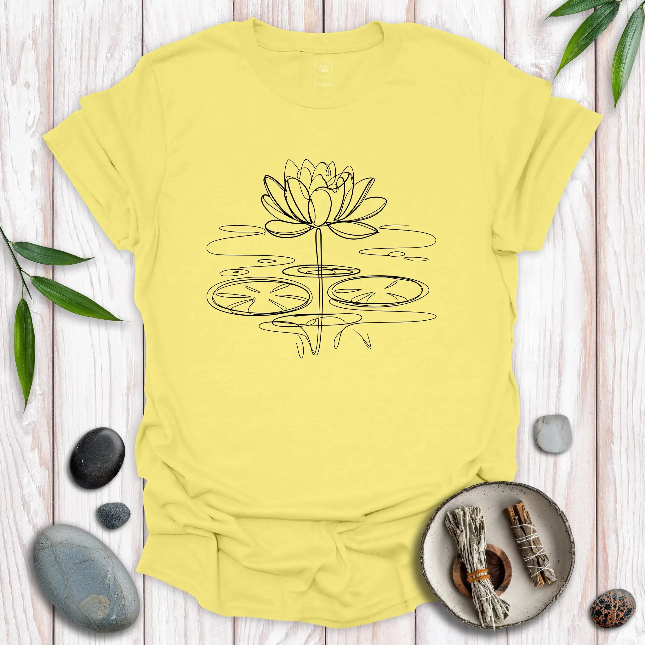 Lotus Flower Scribble T-Shirt