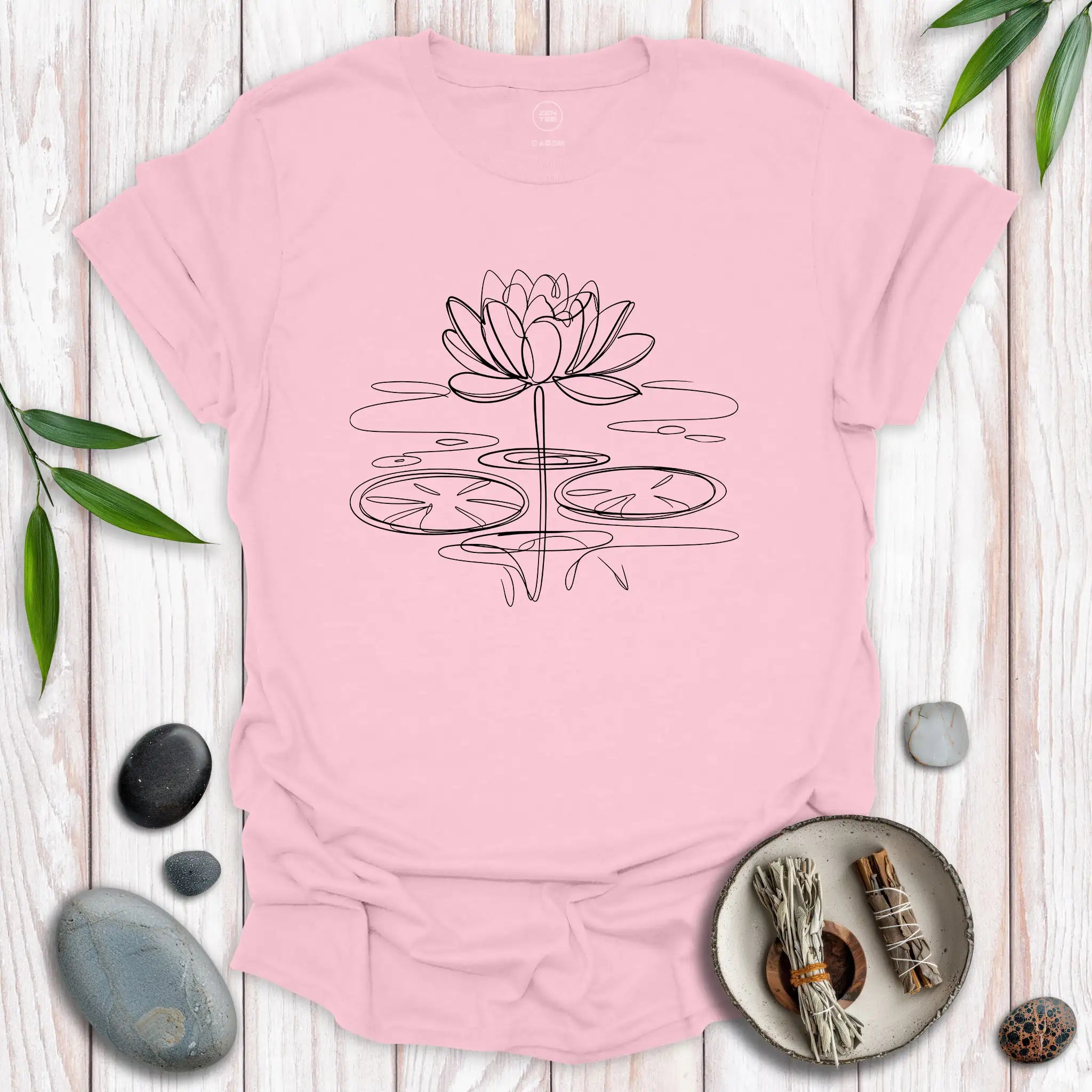Lotus Flower Scribble T-Shirt