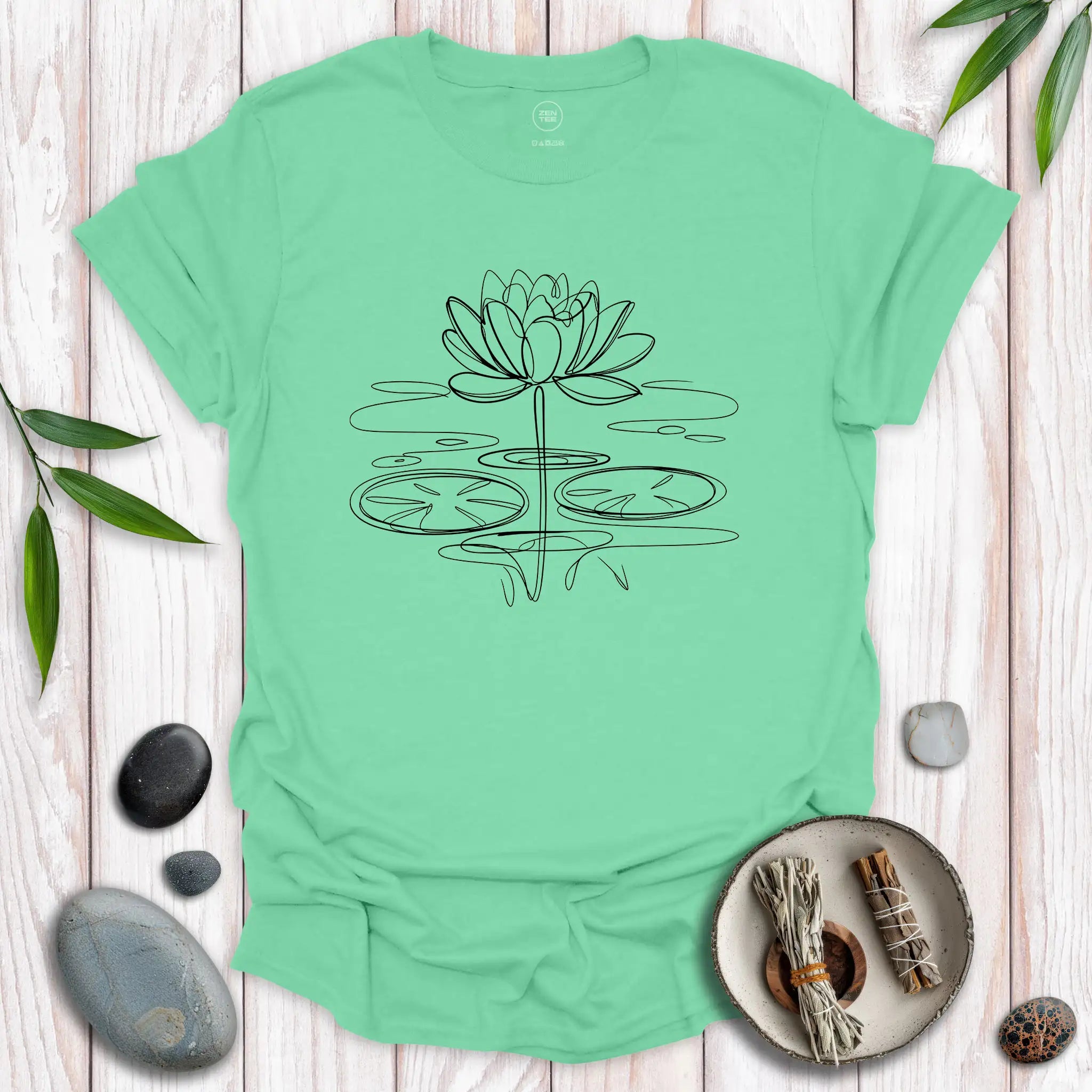 Lotus Flower Scribble T-Shirt