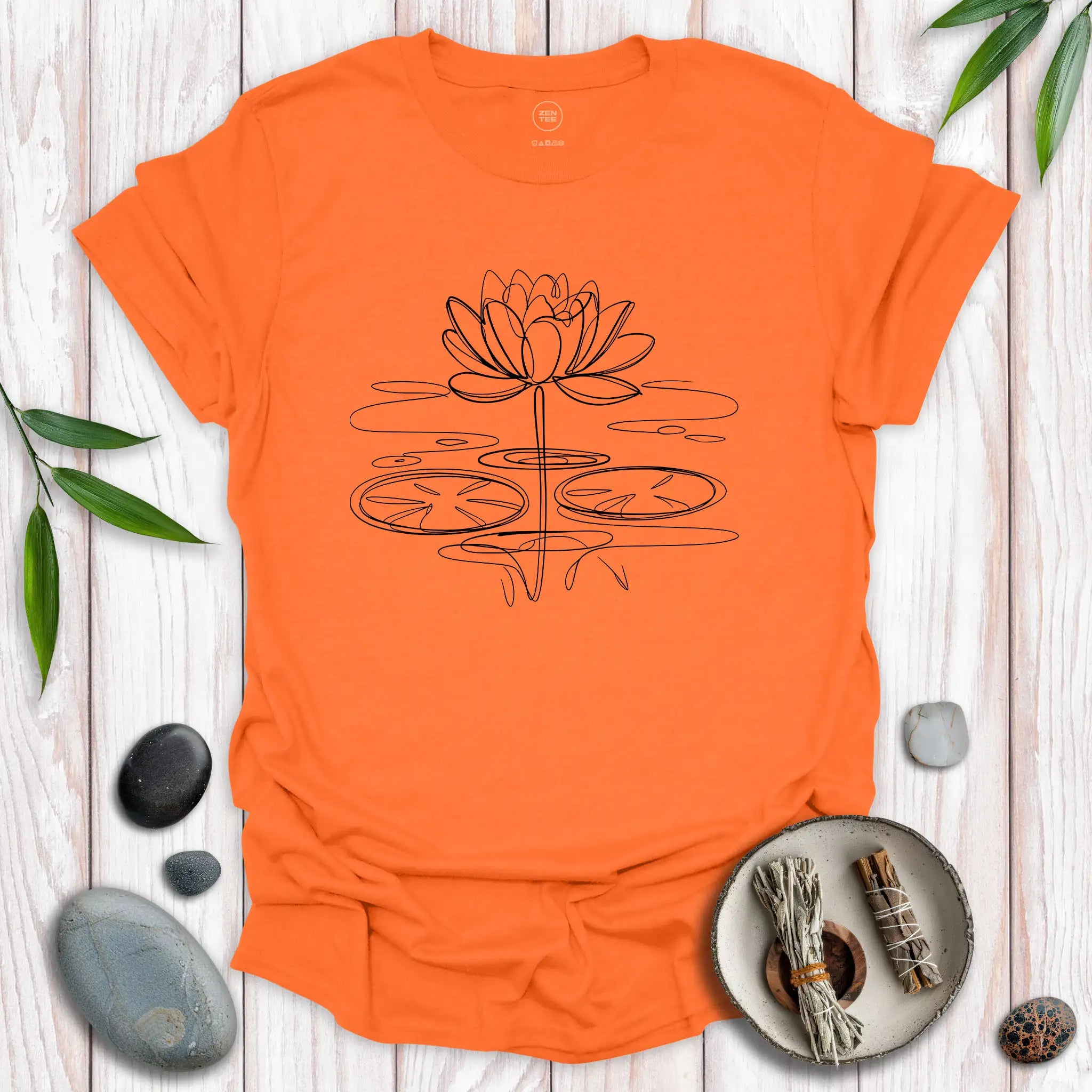 Lotus Flower Scribble T-Shirt