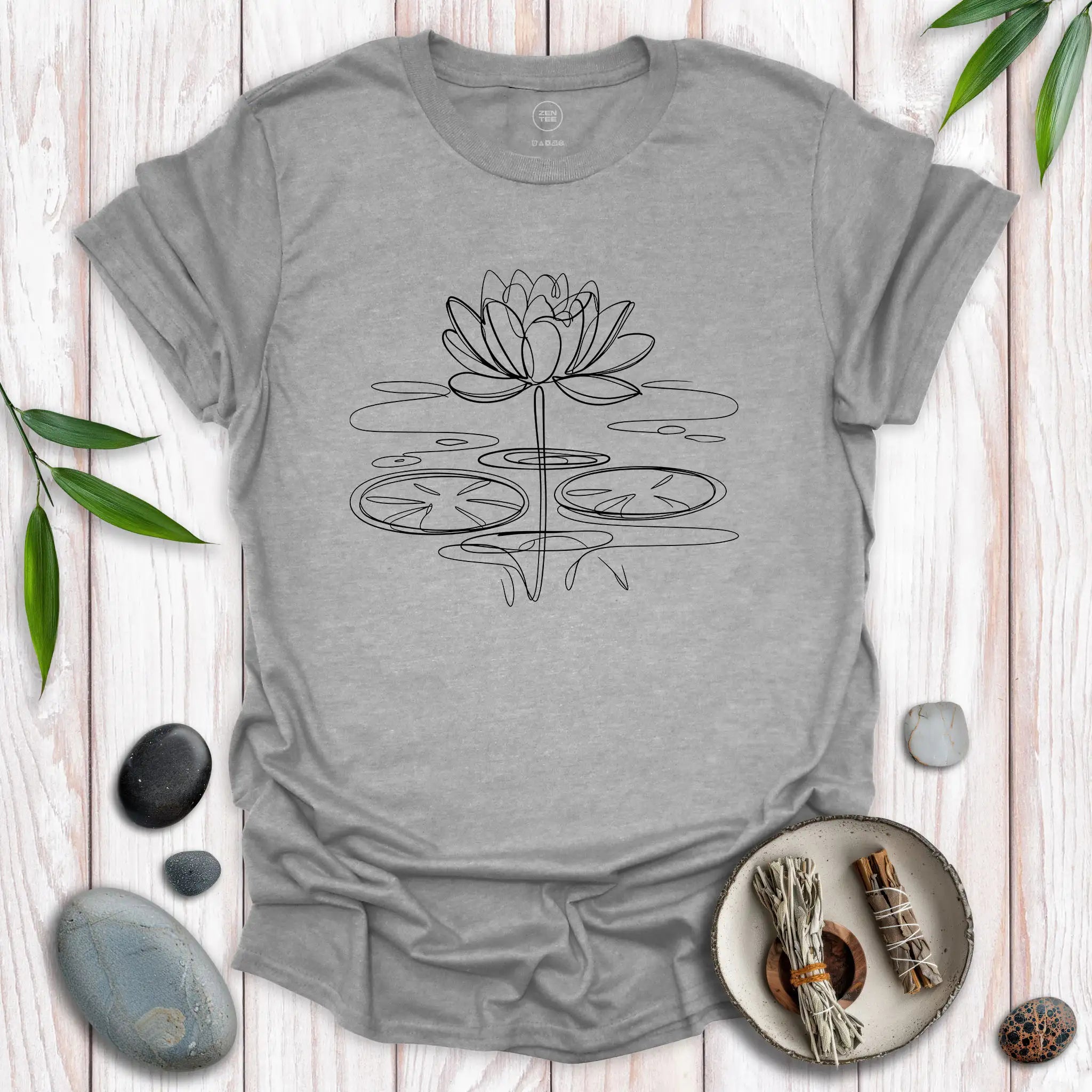 Lotus Flower Scribble T-Shirt