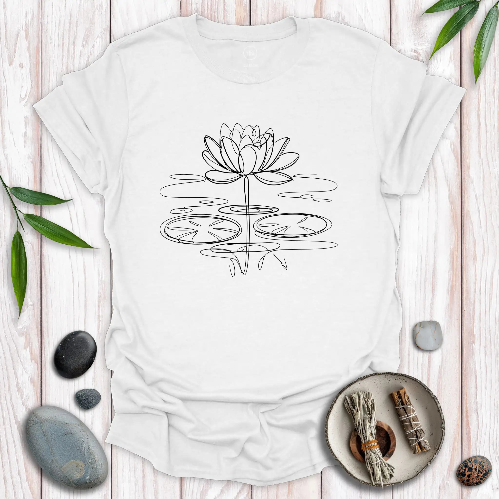 Lotus Flower Scribble T-Shirt
