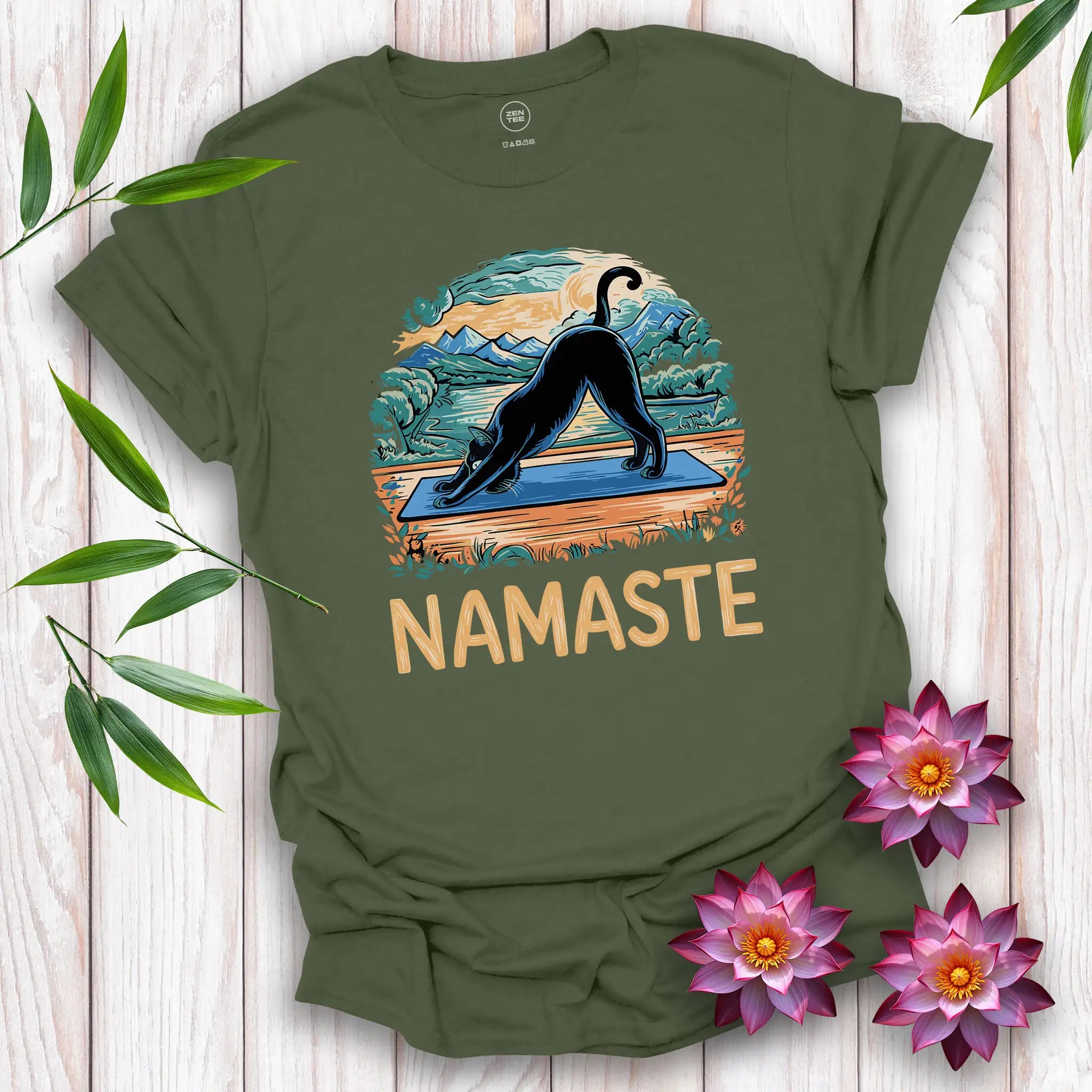 Namaste Cat T-Shirt