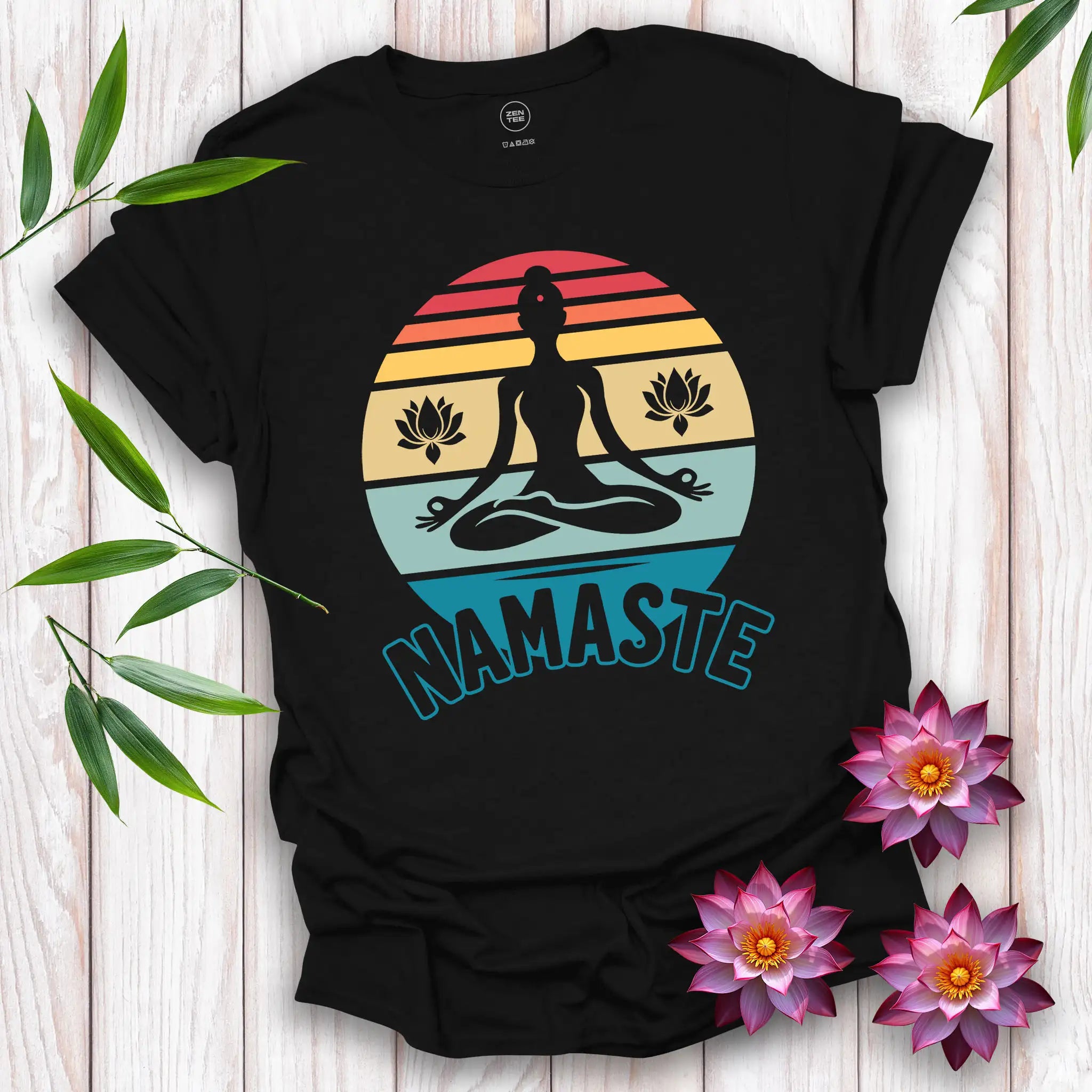 Namaste Sunset Serenity T-Shirt